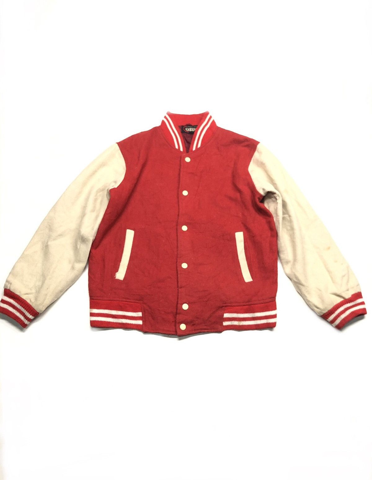 Other × Vintage VINTAGE ORIGINAL CASUAL MAN BLEND WOOL VARSITY JACKET Size US M / EU 48-50 / 2 - 1 Thumbnail