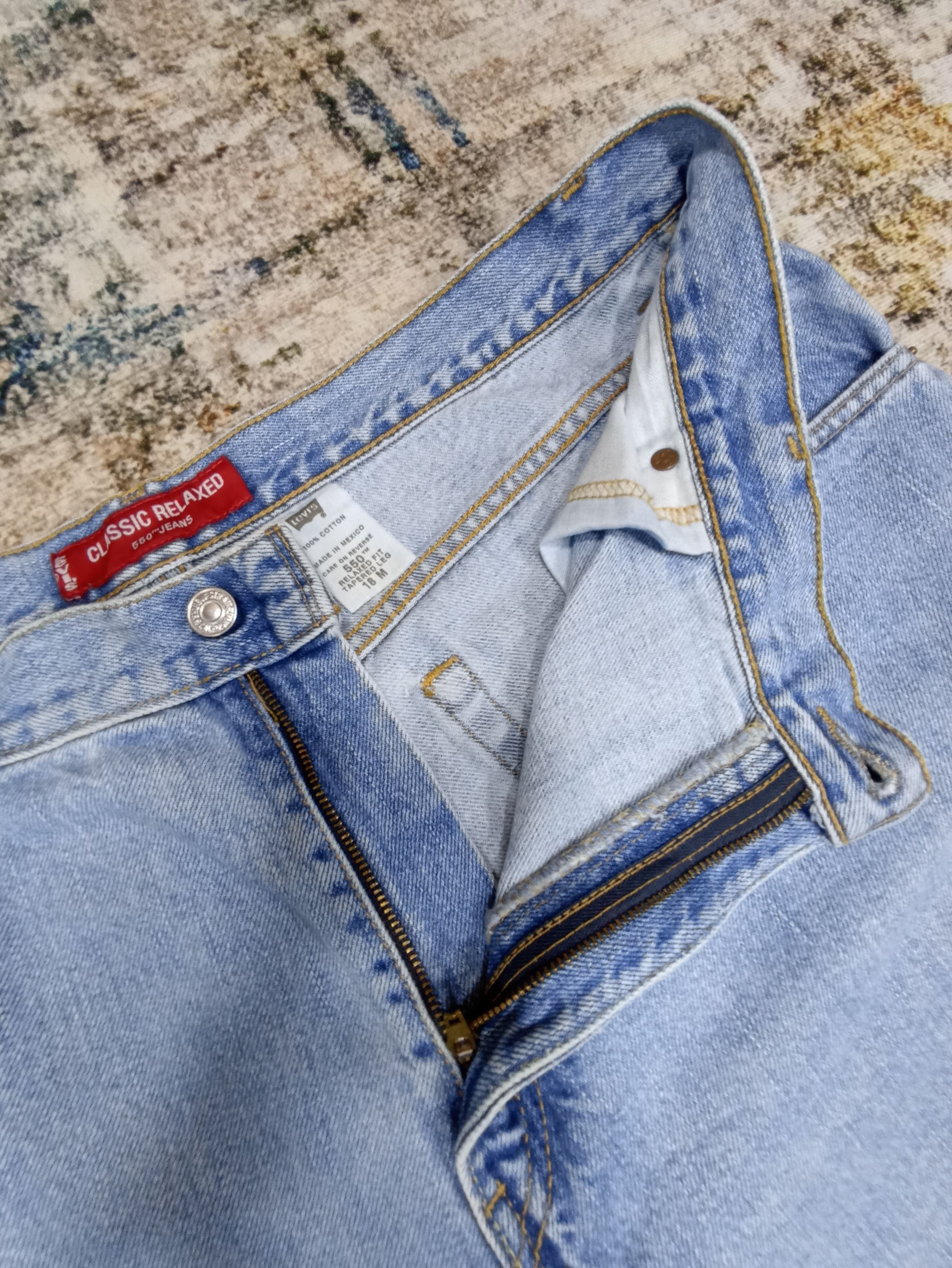 Jean × Levi's × Vintage Vinatge Levis 550 Tapered Jeans - J114 Size US 36 / EU 52 - 3 Thumbnail