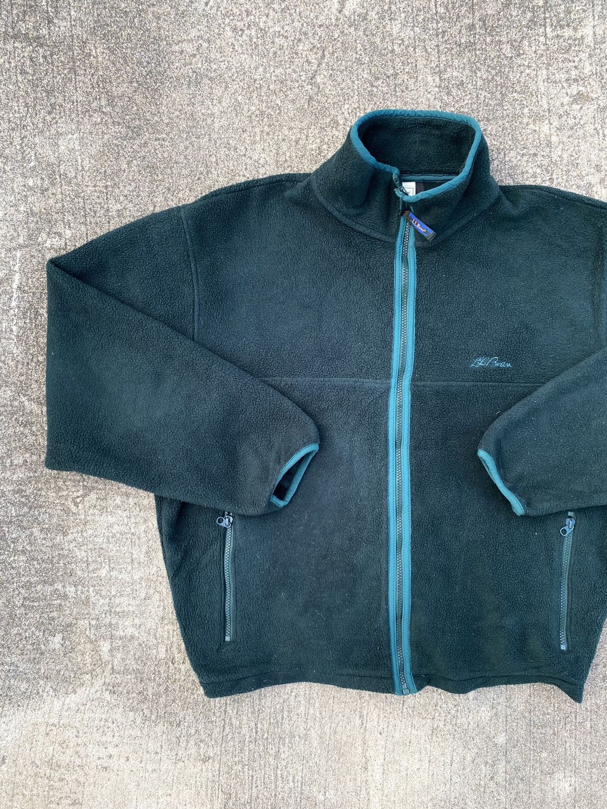 L.L. Bean Vintage Boxy L.L. Bean Fleece Zip Jacket Size US XL / EU 56 / 4 - 3 Thumbnail