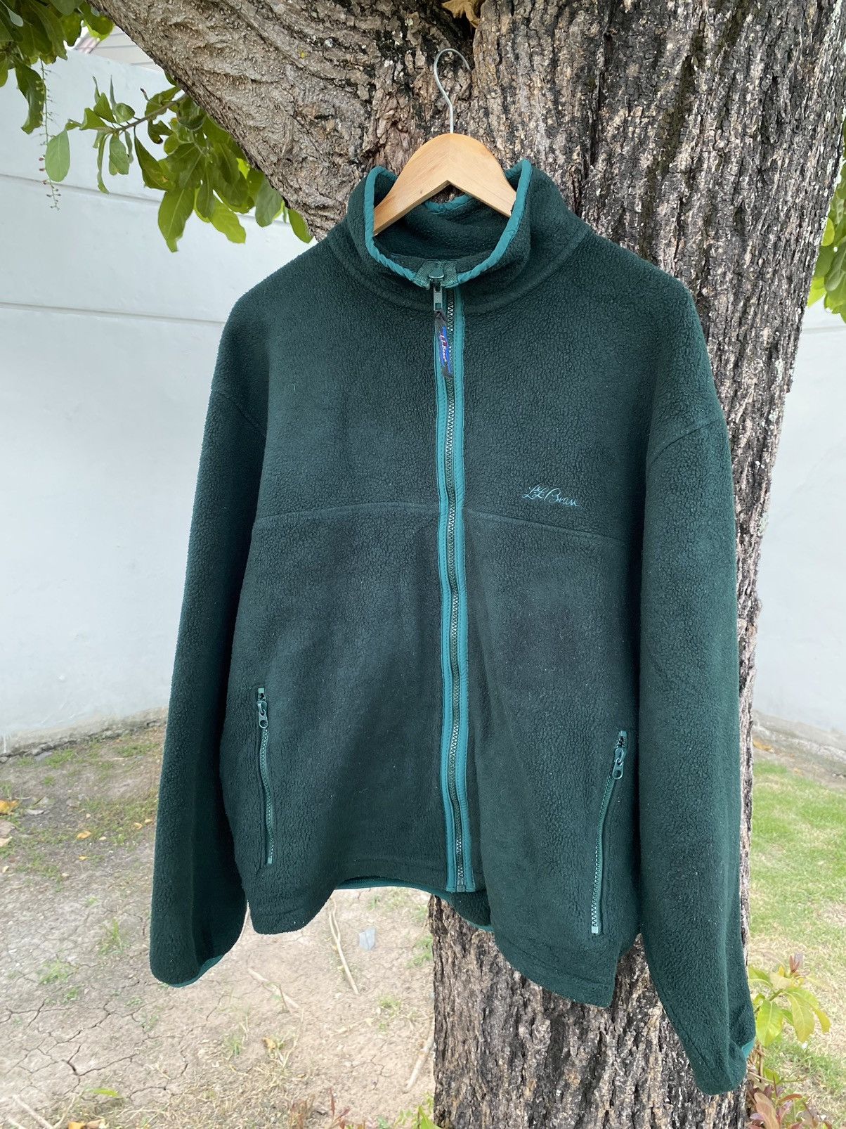 L.L. Bean Vintage Boxy L.L. Bean Fleece Zip Jacket Size US XL / EU 56 / 4 - 1 Thumbnail