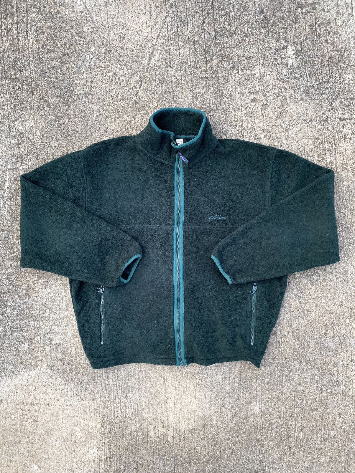 L.L. Bean Vintage Boxy L.L. Bean Fleece Zip Jacket Size US XL / EU 56 / 4 - 2 Thumbnail