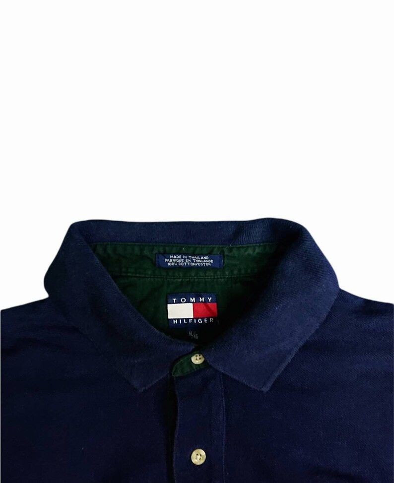 Designer × Tommy Hilfiger × Vintage VINTAGE RARE 90s TOMMY HILFIGER DIVE CHARTER POLO SHIRT Size US XL / EU 56 / 4 - 3 Thumbnail
