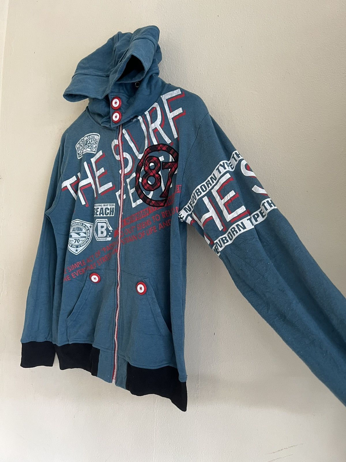 Vintage Vintage Surf Style Big Print Sweatshirt Hoodie Size US M / EU 48-50 / 2 - 5 Thumbnail