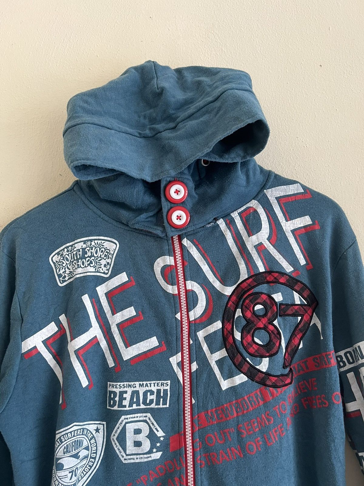 Vintage Vintage Surf Style Big Print Sweatshirt Hoodie Size US M / EU 48-50 / 2 - 3 Thumbnail