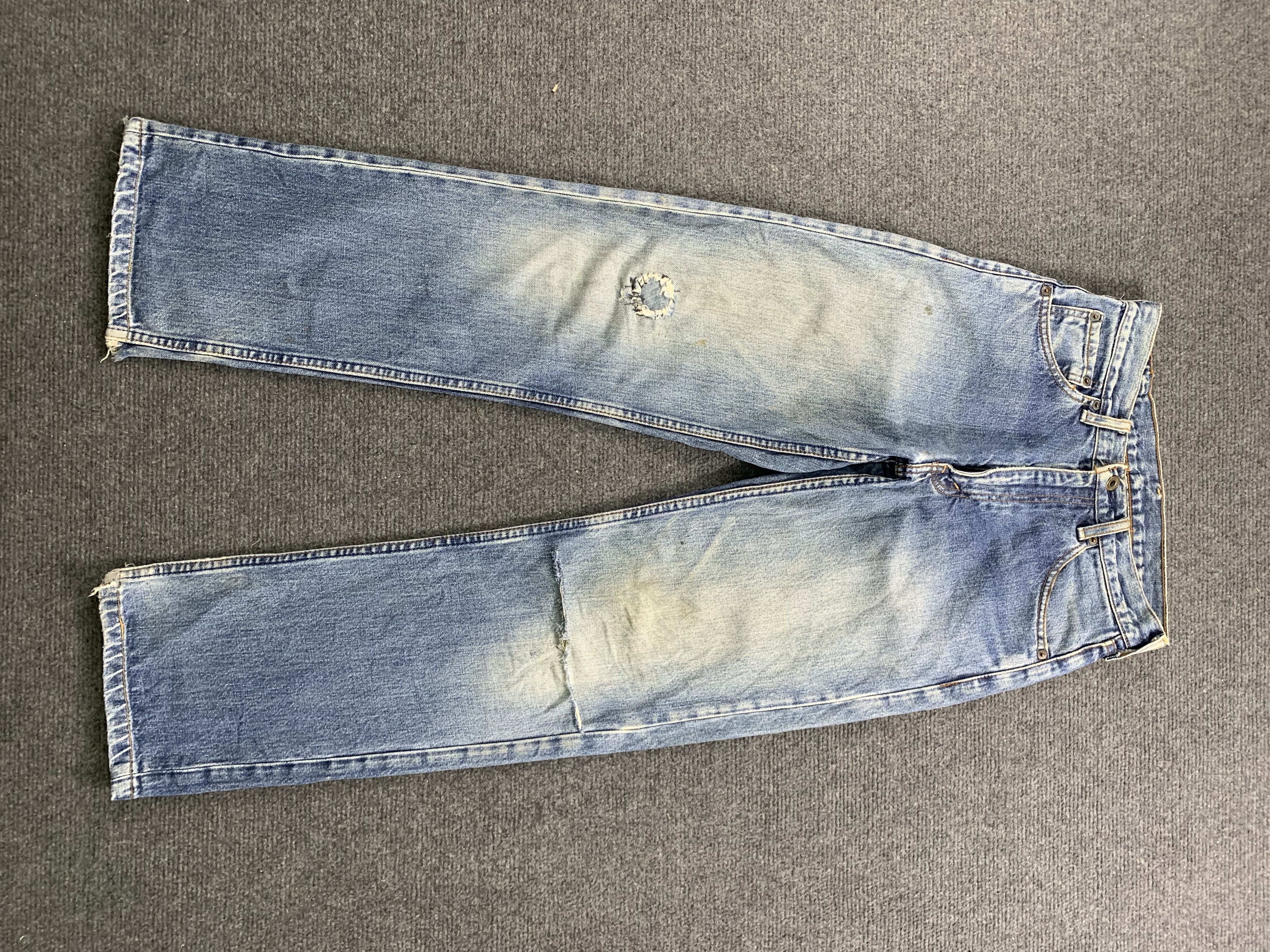 image of Distressed Denim x Levis Vintage 90's Levis 503 Faded Blue Jeans in Blue Denim, Men's (Size 28)