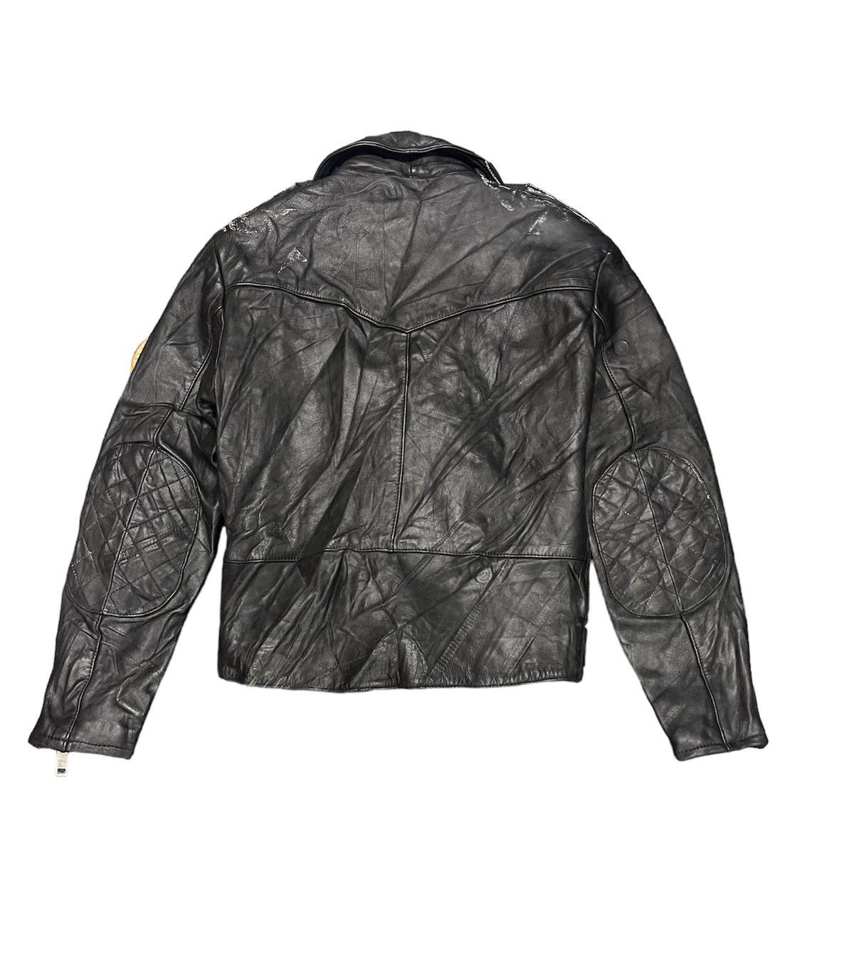 Branded Leather Top rider double collar leather jacket Size US M / EU 48-50 / 2 - 2 Thumbnail