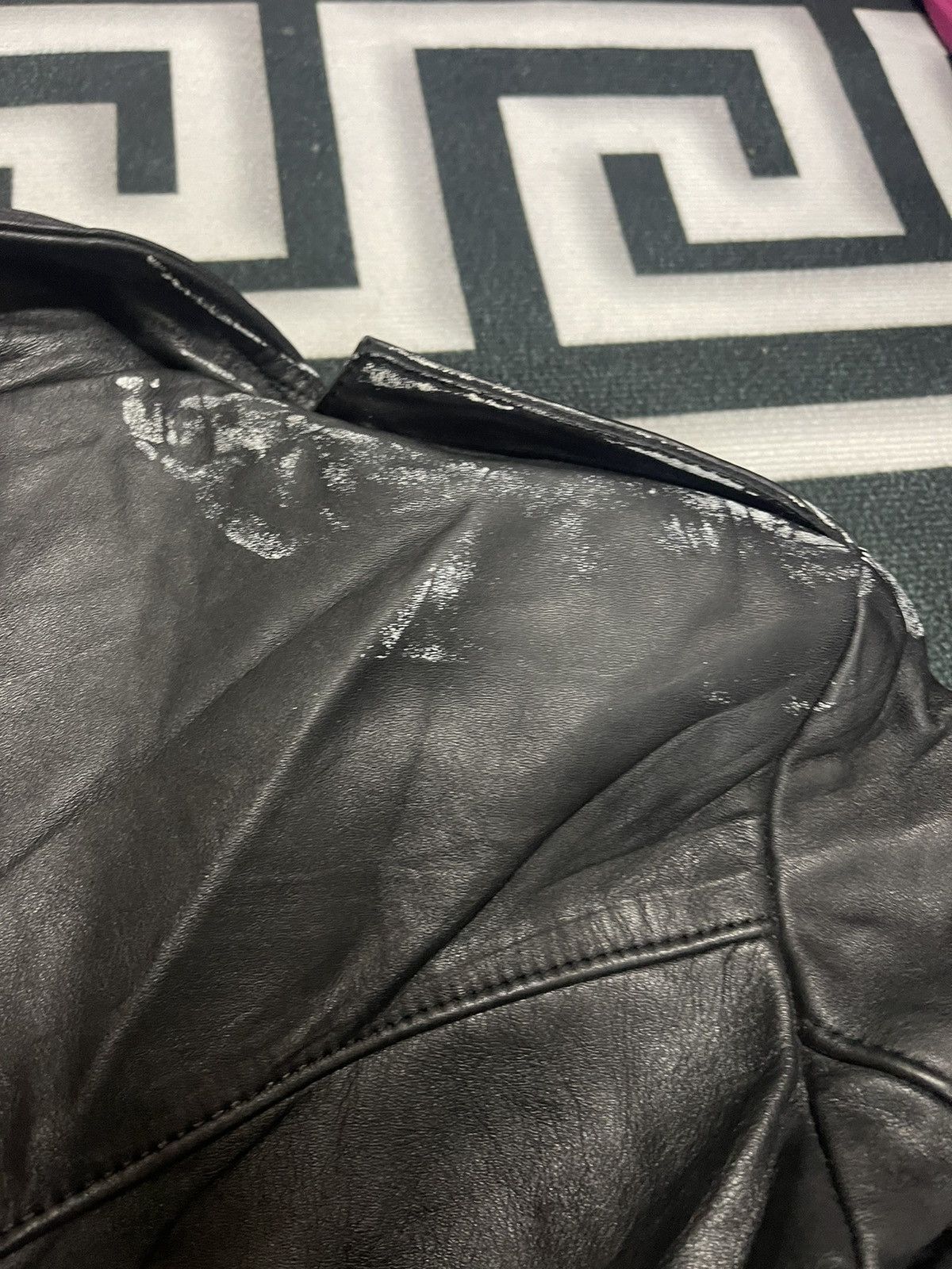 Branded Leather Top rider double collar leather jacket Size US M / EU 48-50 / 2 - 8 Thumbnail