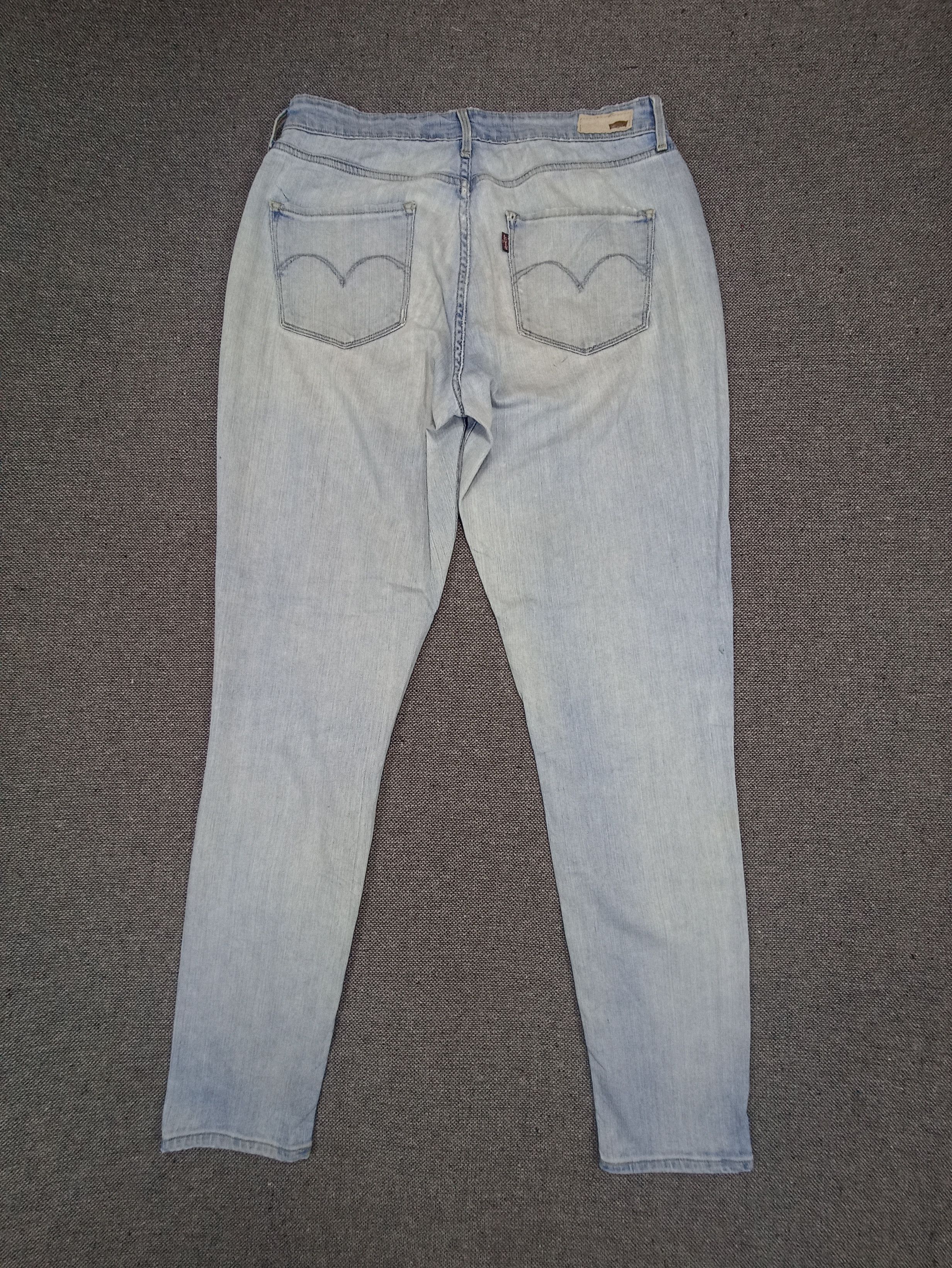 Jean × Levi's × Vintage Vintage Levis Light Blue Wash Skinny Jeans - J116 Size 31" - 2 Thumbnail