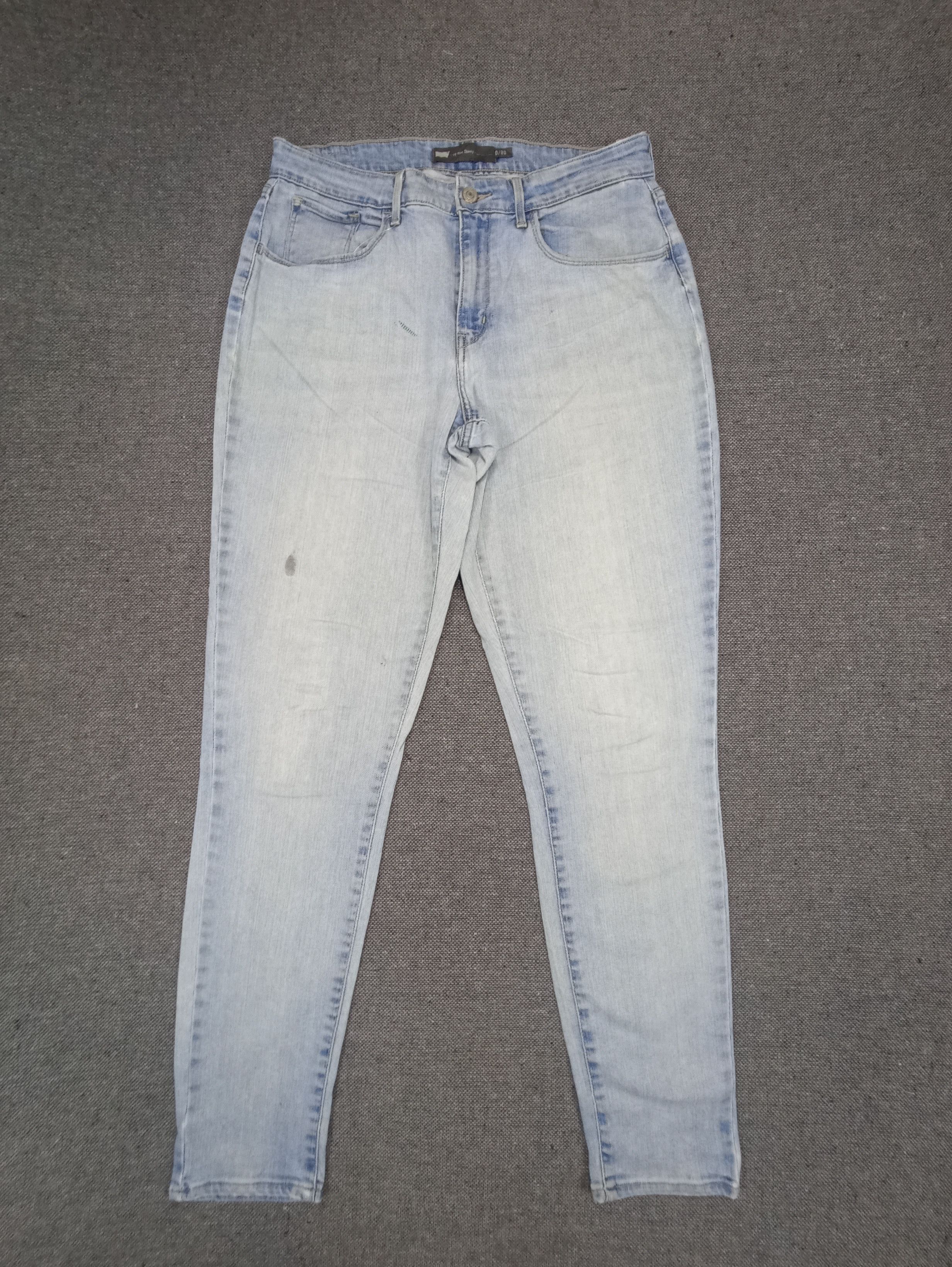 Jean × Levi's × Vintage Vintage Levis Light Blue Wash Skinny Jeans - J116 Size 31" - 1 Thumbnail