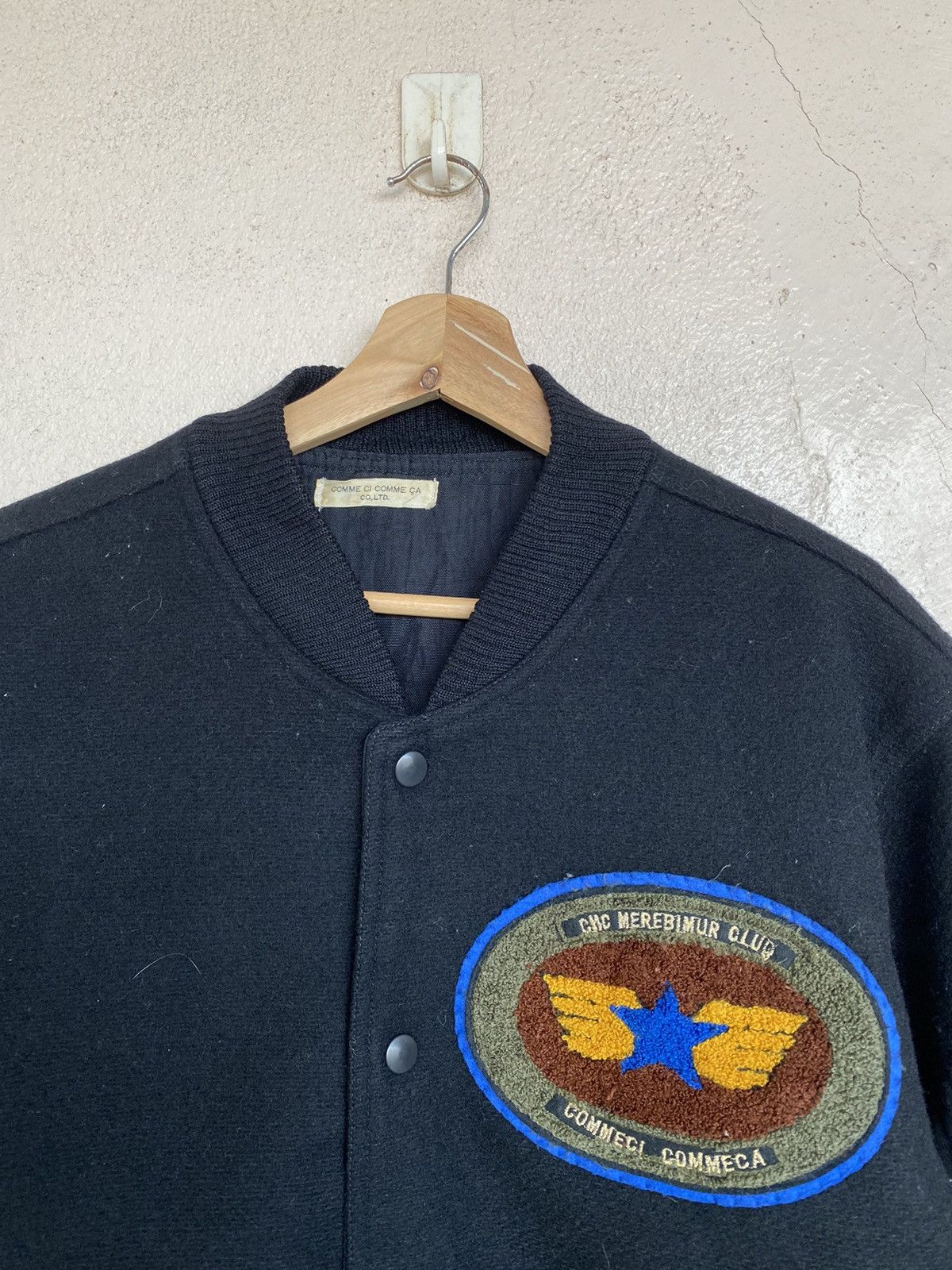 Comme Ca Ism Vintage 80s Comme Ci Comme Ca Varsity Jacket Wool Size US M / EU 48-50 / 2 - 3 Thumbnail