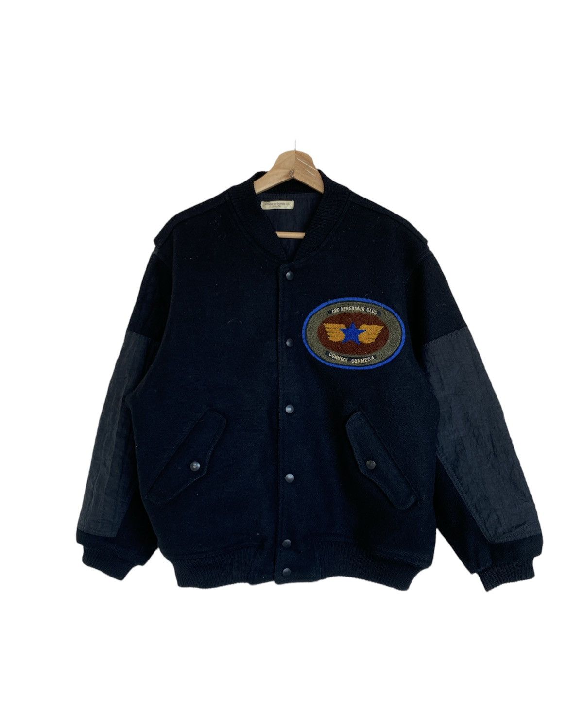 Comme Ca Ism Vintage 80s Comme Ci Comme Ca Varsity Jacket Wool Size US M / EU 48-50 / 2 - 1 Thumbnail