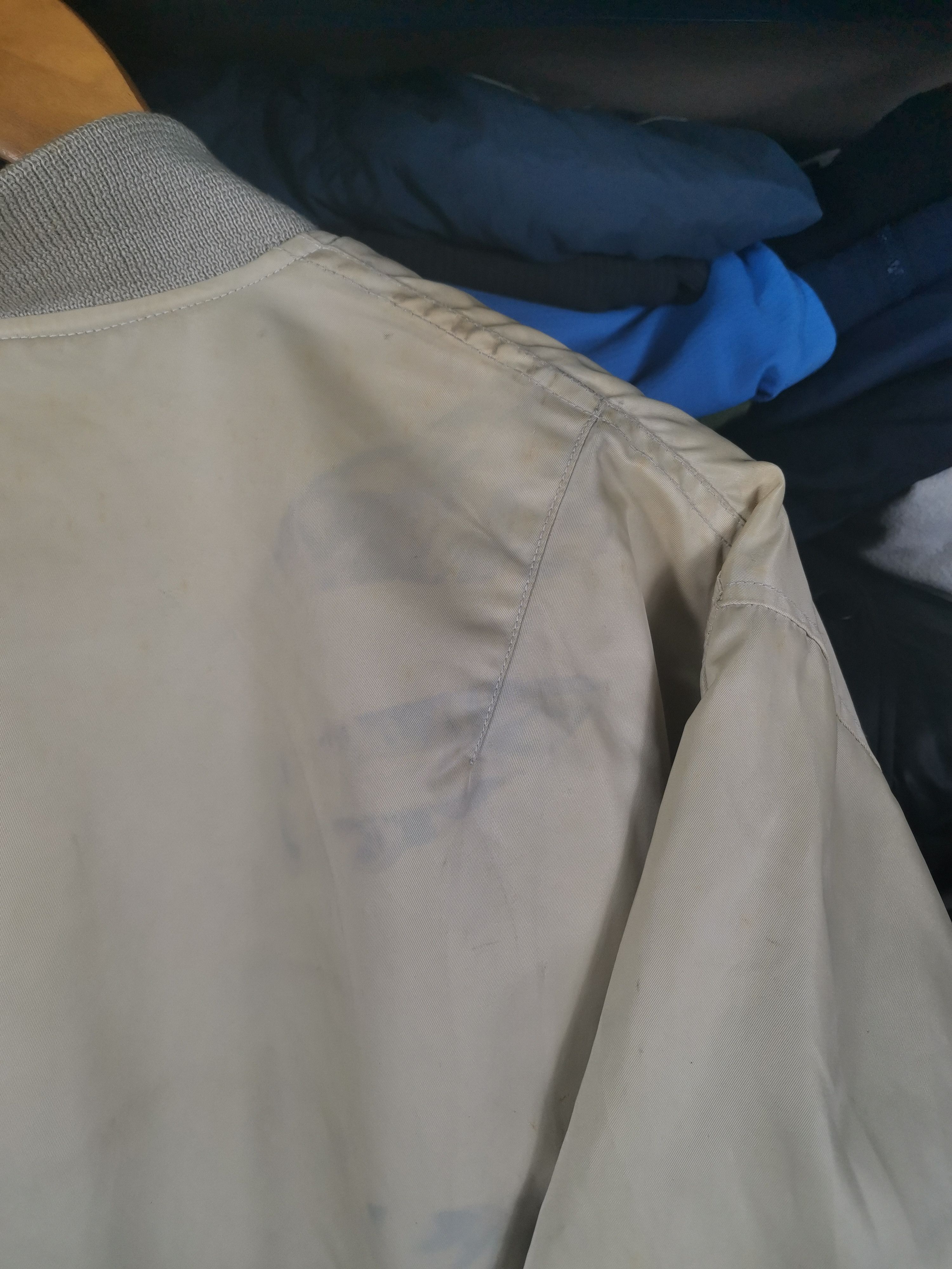 Japanese Brand Vintage Trashed 90s Uniqlo Flight Bomber Jacket Sun Faded Size US XL / EU 56 / 4 - 8 Thumbnail