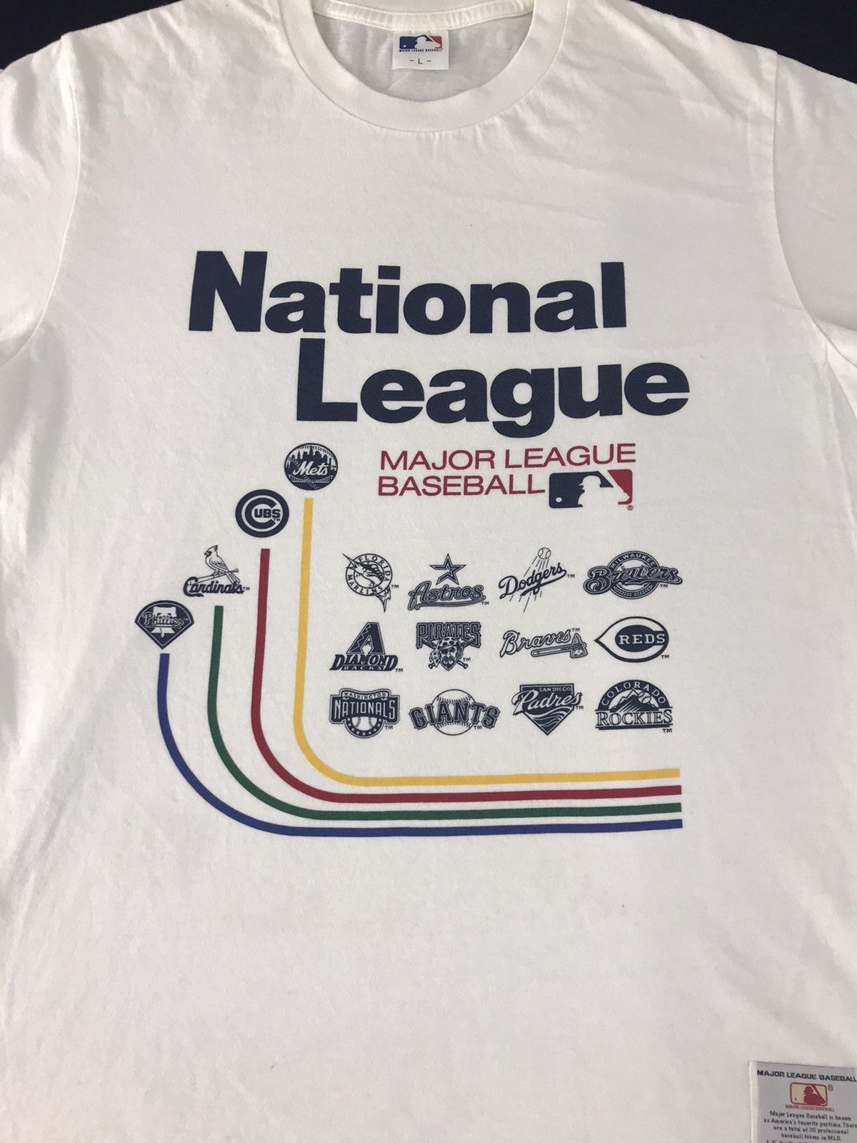 MLB × Vintage Vintage MLB National League All 30 Team Design Spell Out Size US L / EU 52-54 / 3 - 3 Thumbnail