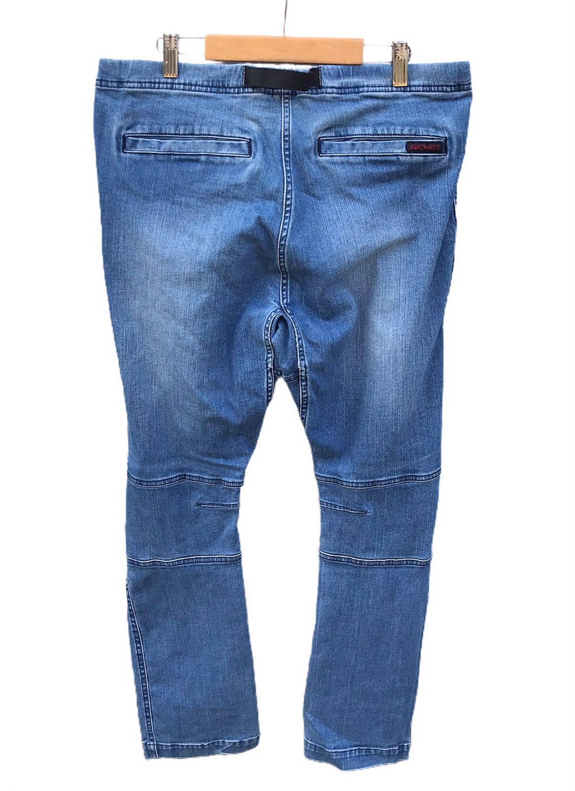 Gramicci 34x28 Gramicci sweatpants distressed light wash blue pants Size US 34 / EU 50 - 1 Thumbnail