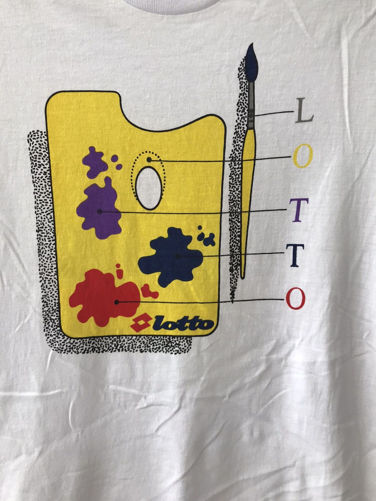 Lotto Sport × Vintage Vintage Tee Lotto Sportwear Italian Designer Size US M / EU 48-50 / 2 - 2 Thumbnail