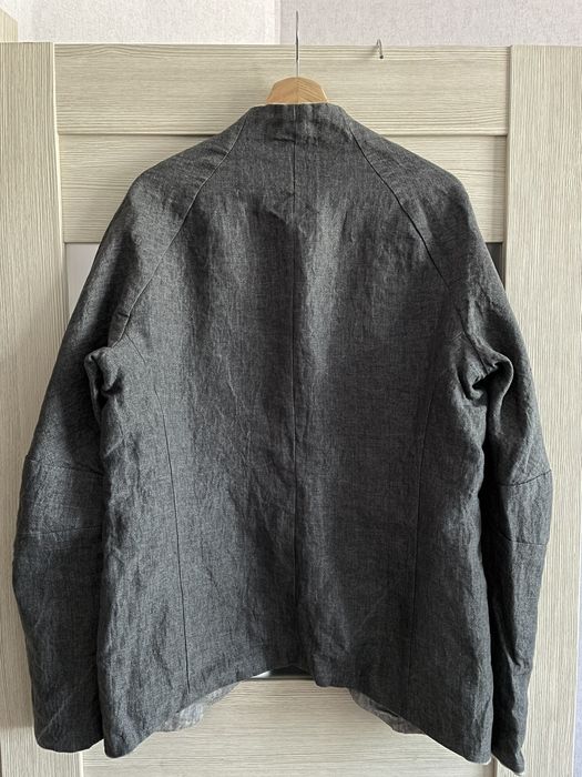 SSSR Venezia SSSR Venezia Grey Linen Reversible Blazer Jacket Size 52 ...