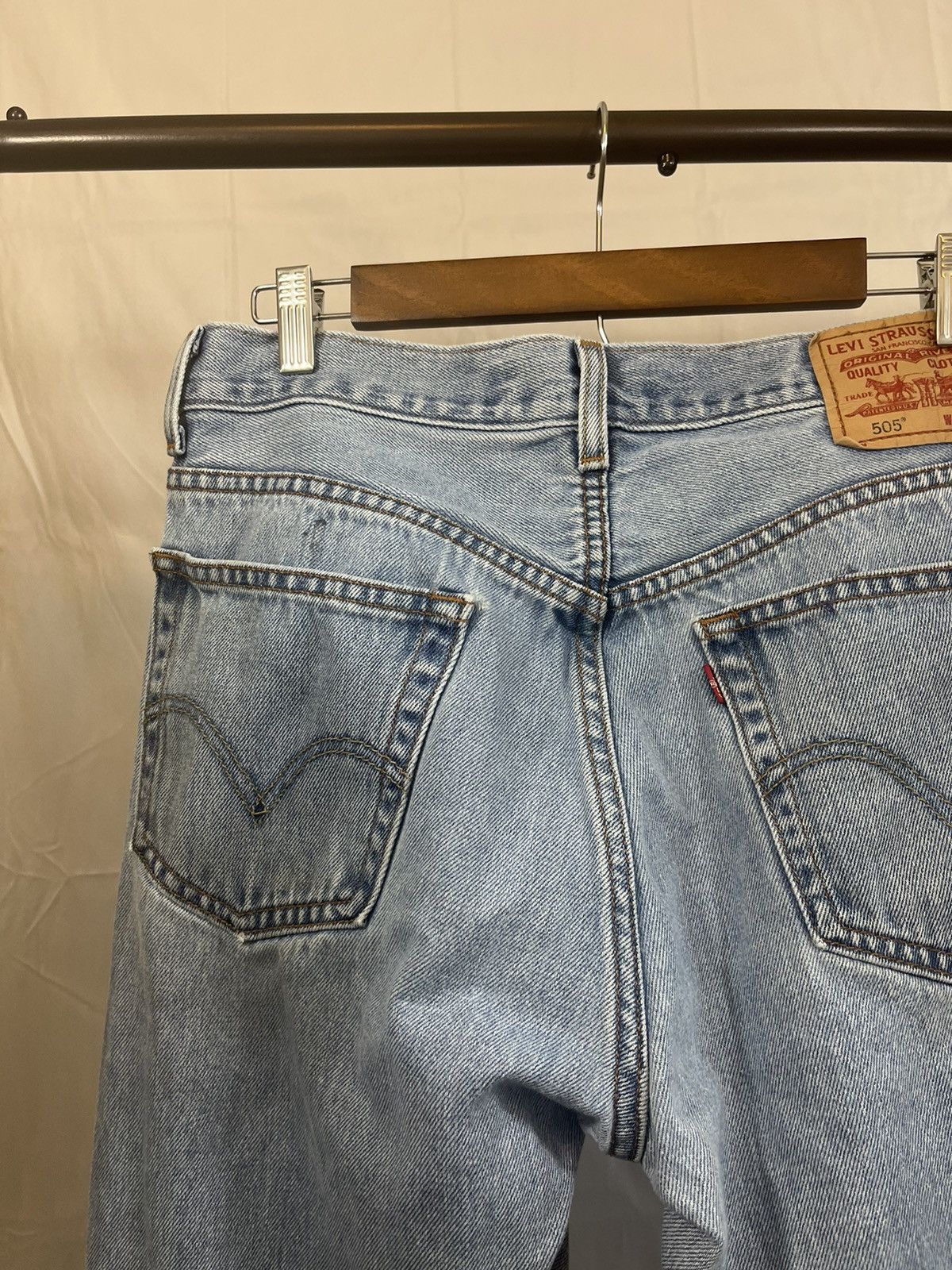 Levi's Levi 505 Faded Released Hem Grunge Jeans Size US 34 / EU 50 - 11 Thumbnail