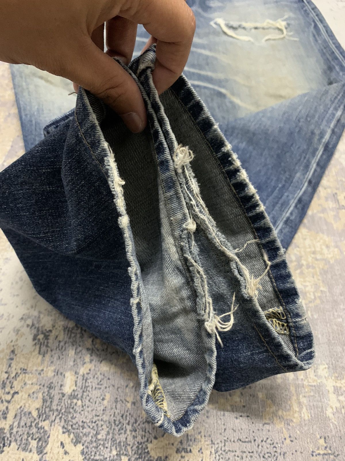 Levi's Vintage Levis 503 Rusty Distressed Denim Jeans 36x30 Size US 36 / EU 52 - 7 Thumbnail