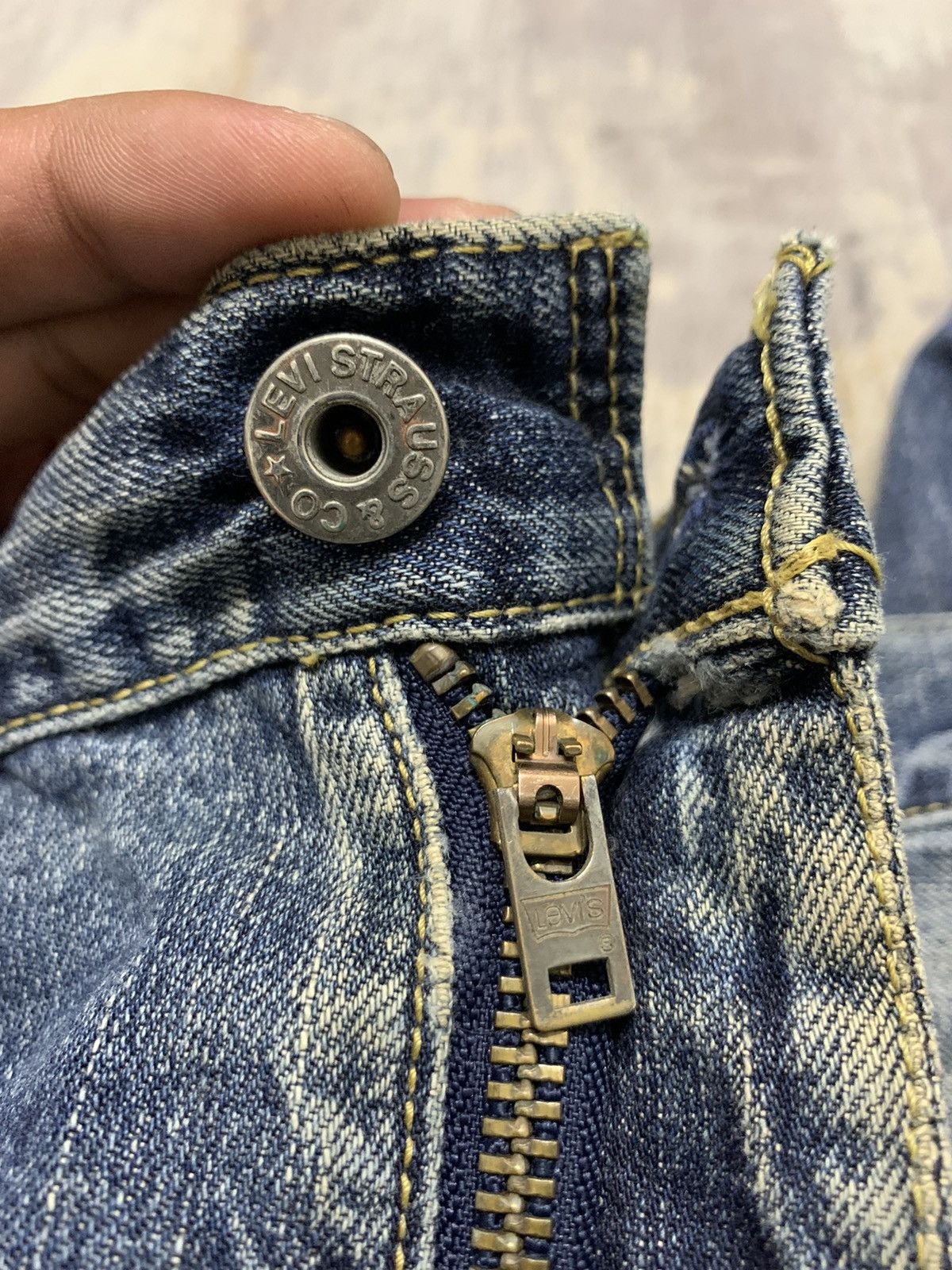 Levi's Vintage Levis 503 Rusty Distressed Denim Jeans 36x30 Size US 36 / EU 52 - 9 Thumbnail