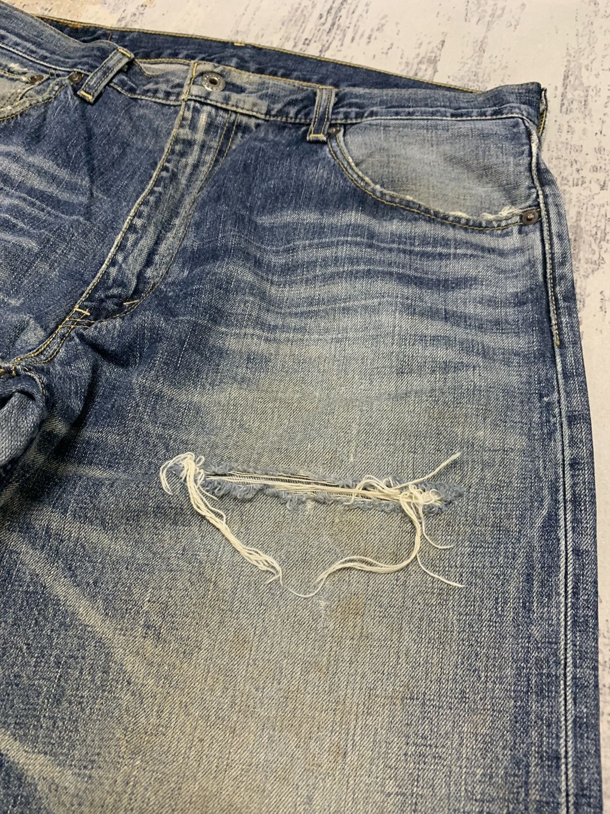 Levi's Vintage Levis 503 Rusty Distressed Denim Jeans 36x30 Size US 36 / EU 52 - 6 Thumbnail