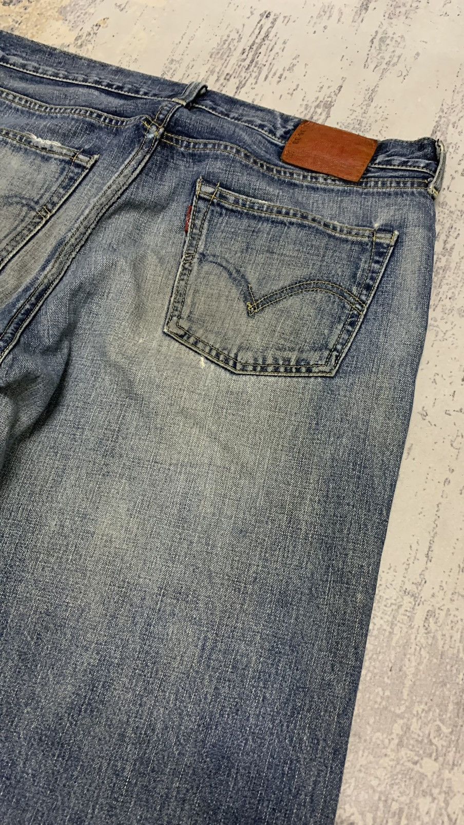 Levi's Vintage Levis 503 Rusty Distressed Denim Jeans 36x30 Size US 36 / EU 52 - 13 Thumbnail