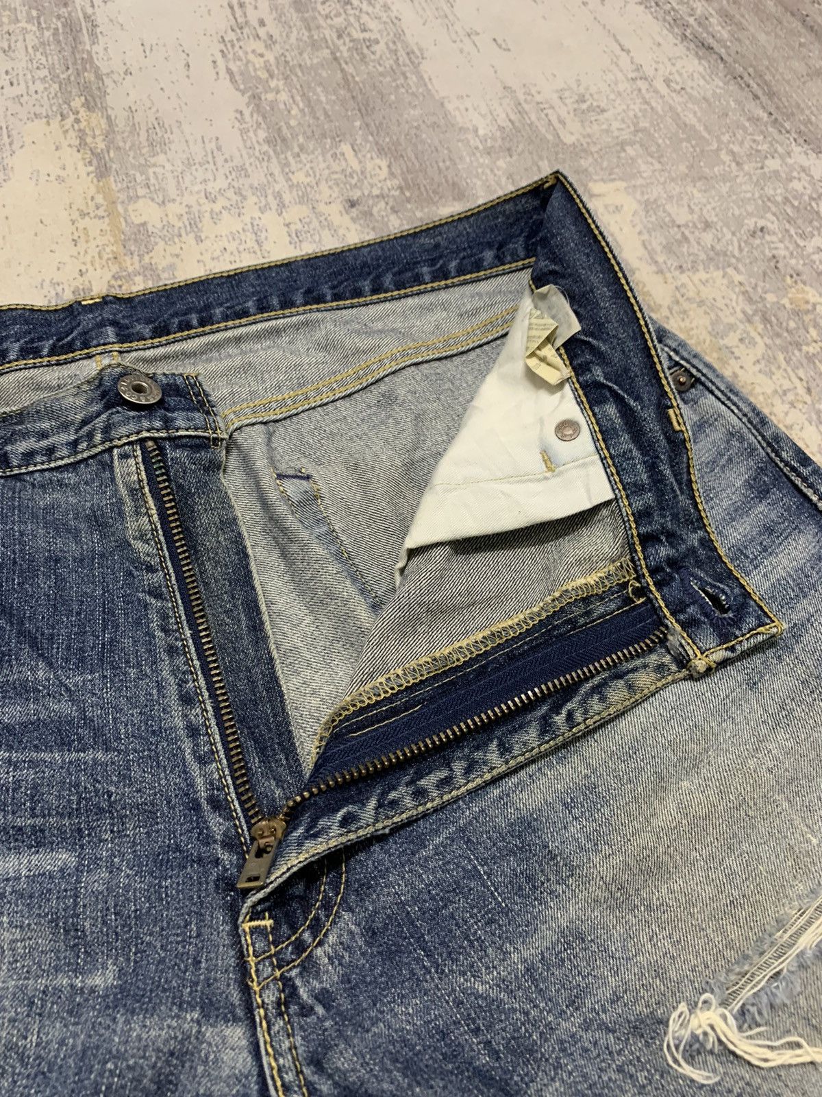Levi's Vintage Levis 503 Rusty Distressed Denim Jeans 36x30 Size US 36 / EU 52 - 8 Thumbnail