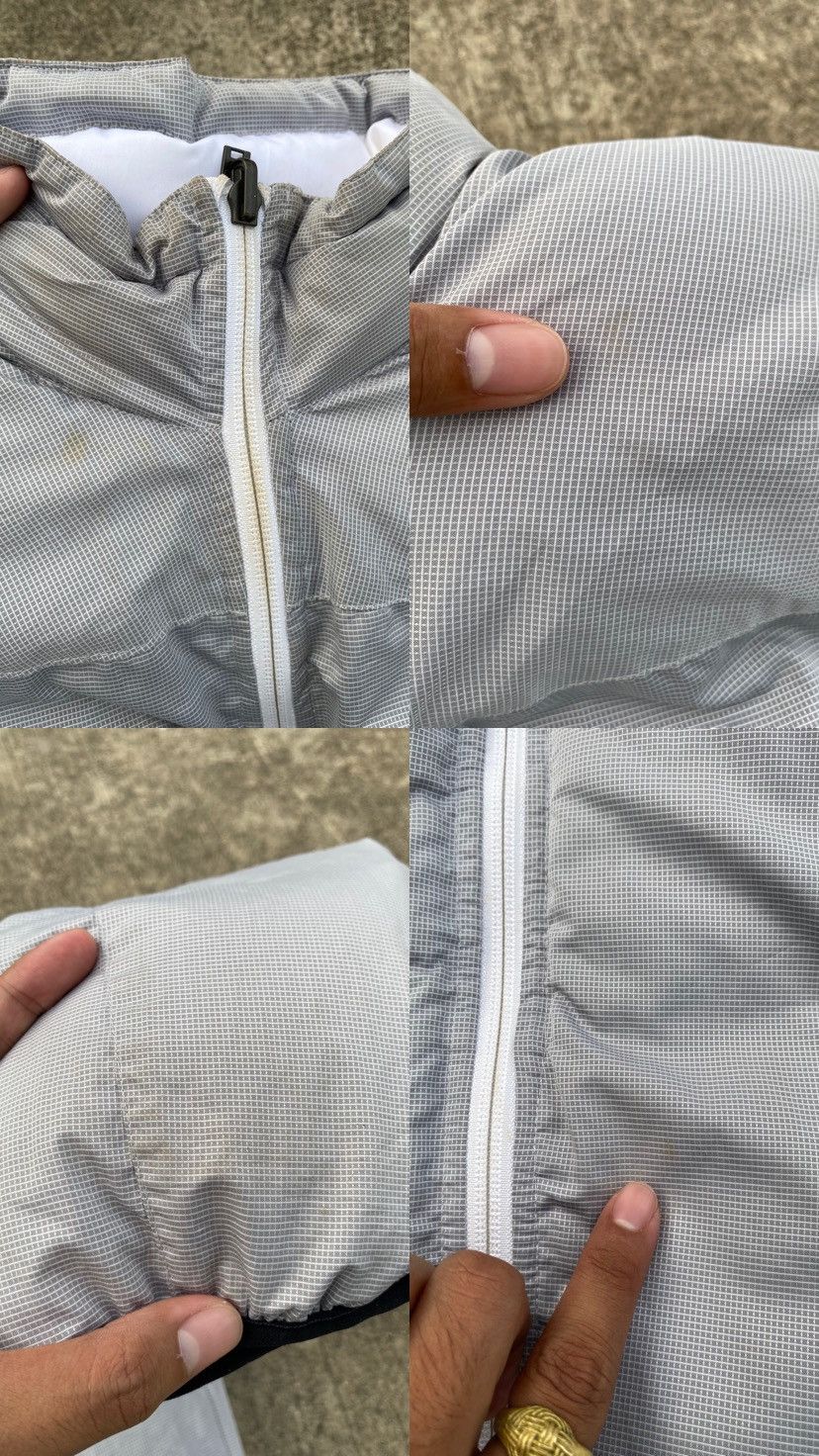Nike Vintage Nike Swoosh Puffer Jacket White Grey Size US S / EU 44-46 / 1 - 21 Thumbnail