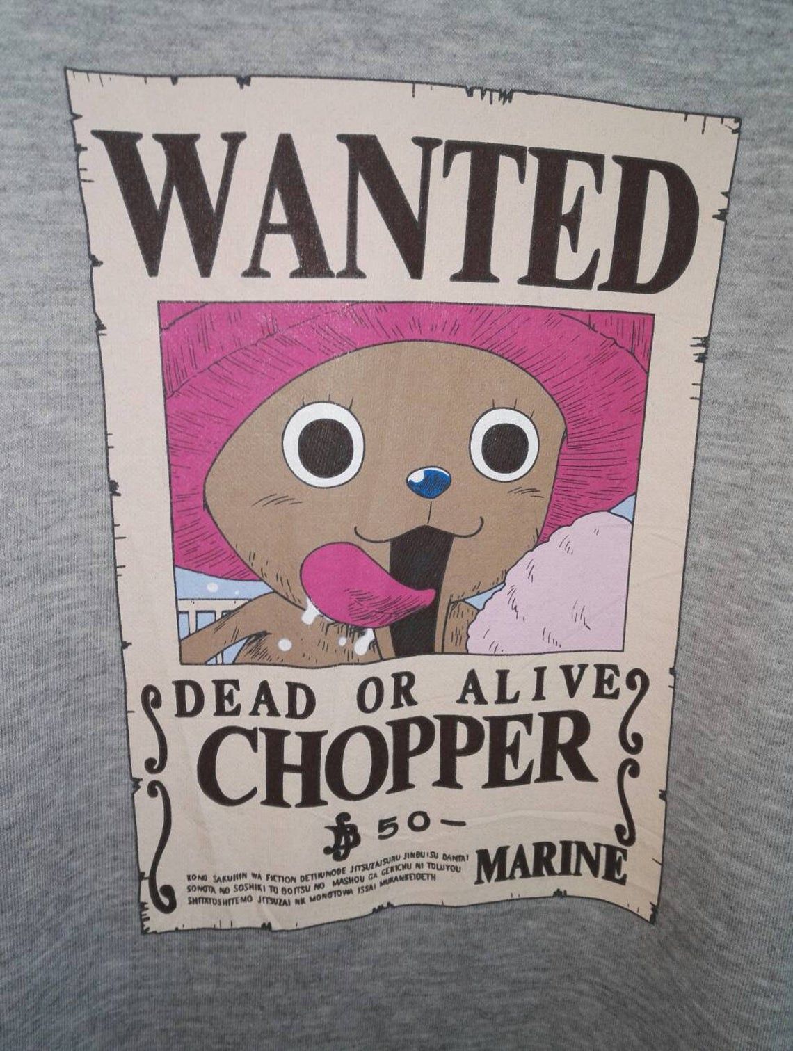 Cartoon Network Vintage One Piece Wanted Chopper Good Condition Used (C5) Size US L / EU 52-54 / 3 - 3 Thumbnail