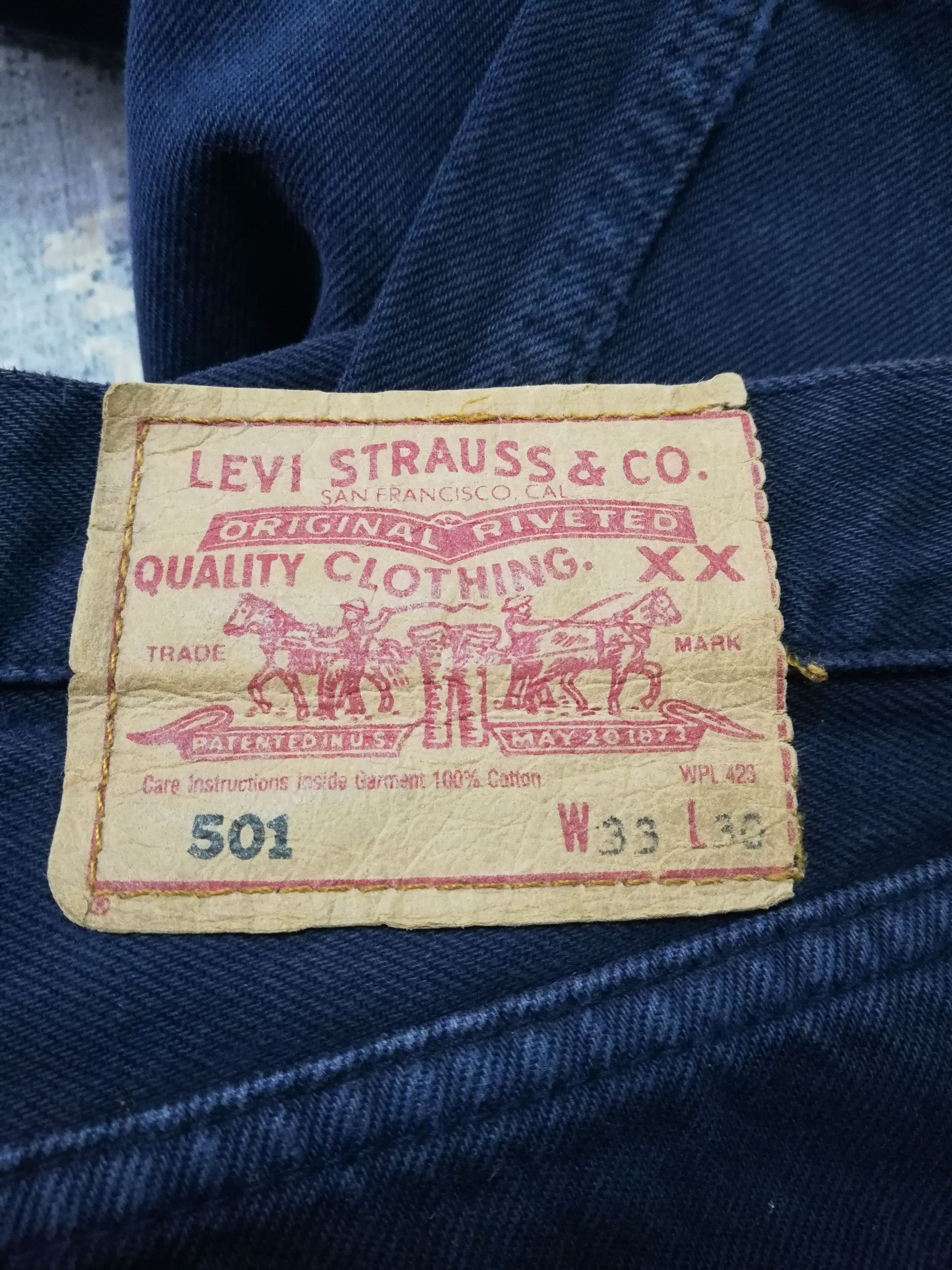 Levi's Vintage 90s Levi's 501 Black Wash Jeans W32x30 Size US 33 - 9 Thumbnail