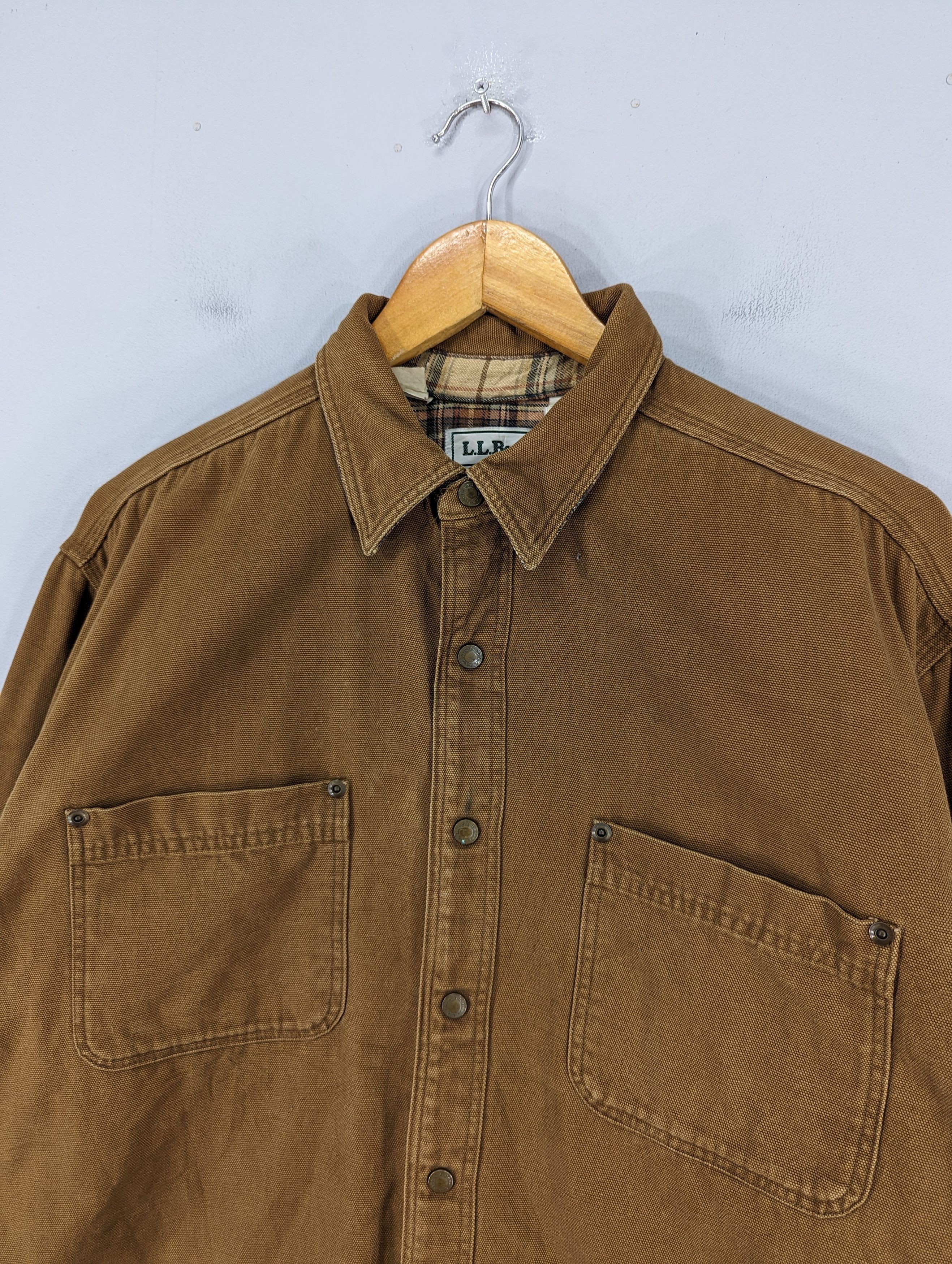 L.L. Bean 🔥RARE🔥Vintage L.L Bean Snap Button Shirt Jacket Size US L / EU 52-54 / 3 - 4 Thumbnail