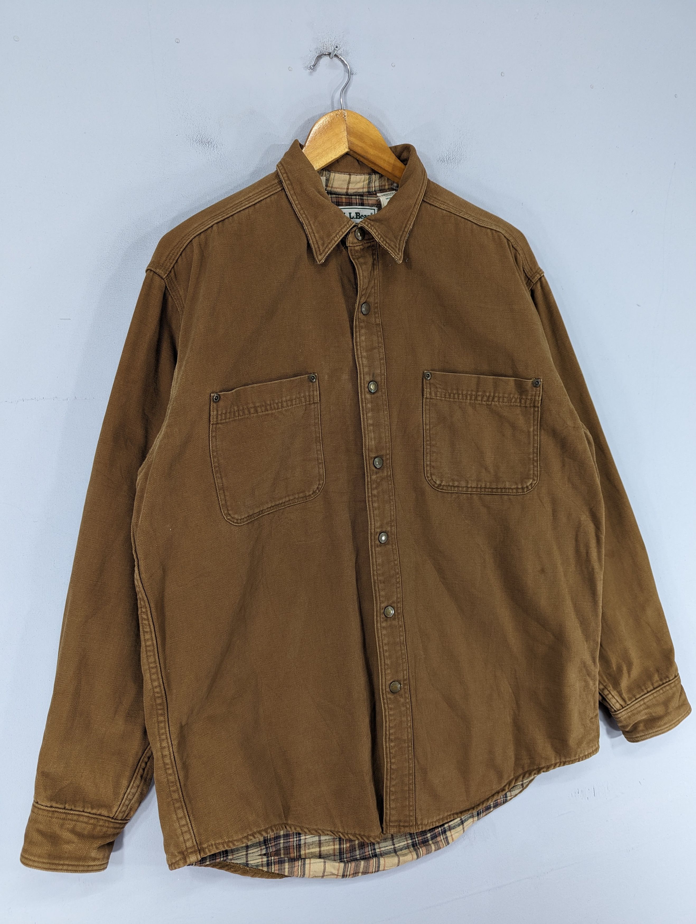 L.L. Bean 🔥RARE🔥Vintage L.L Bean Snap Button Shirt Jacket Size US L / EU 52-54 / 3 - 2 Thumbnail