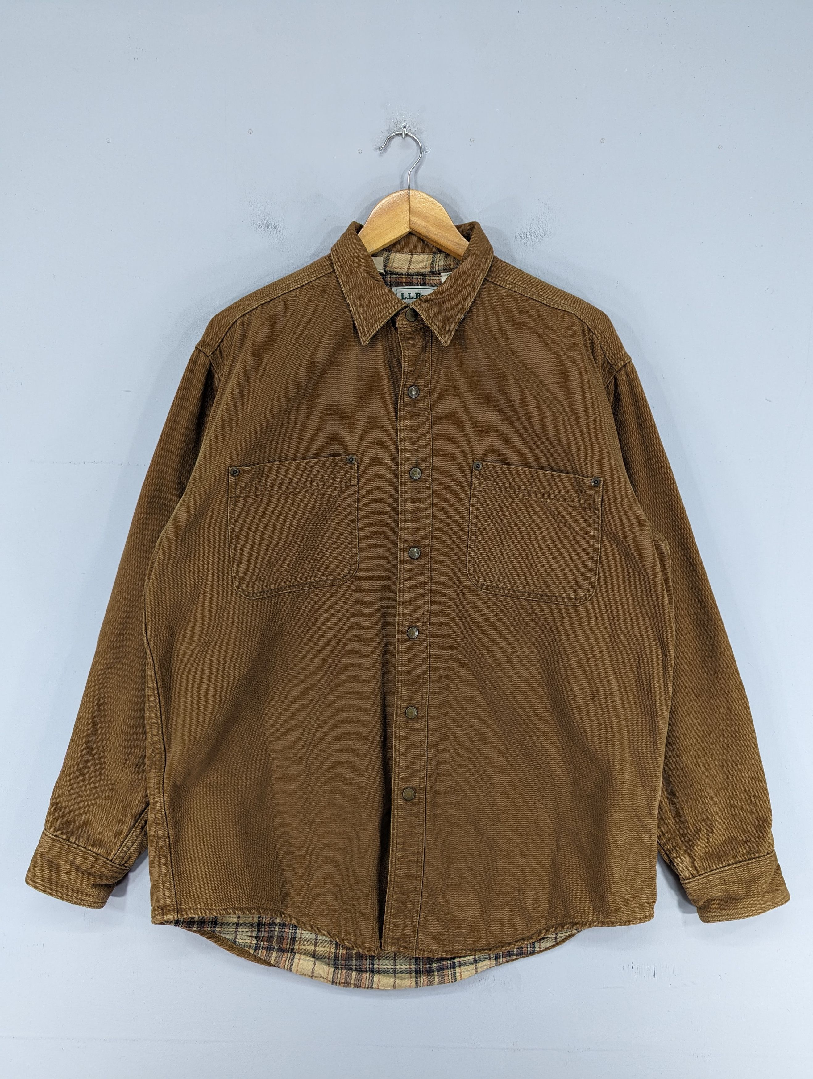 L.L. Bean 🔥RARE🔥Vintage L.L Bean Snap Button Shirt Jacket Size US L / EU 52-54 / 3 - 1 Thumbnail
