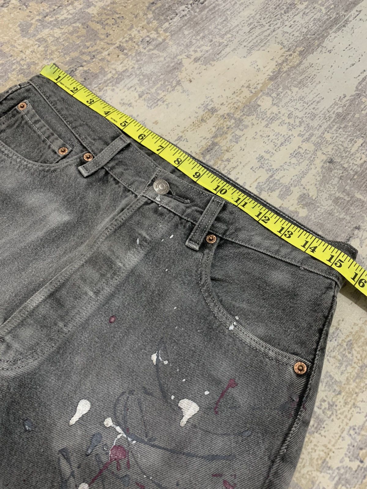 Vintage Vintage Levis 501 Paint Splatter Jeans 31x30.5 Grailed