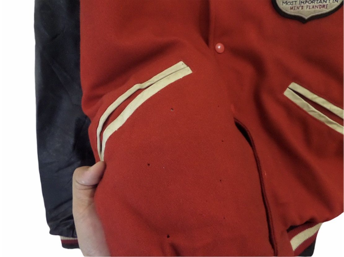Other Vintage varsity jacket Designer Men Flandre japanese brand Size US L / EU 52-54 / 3 - 9 Thumbnail