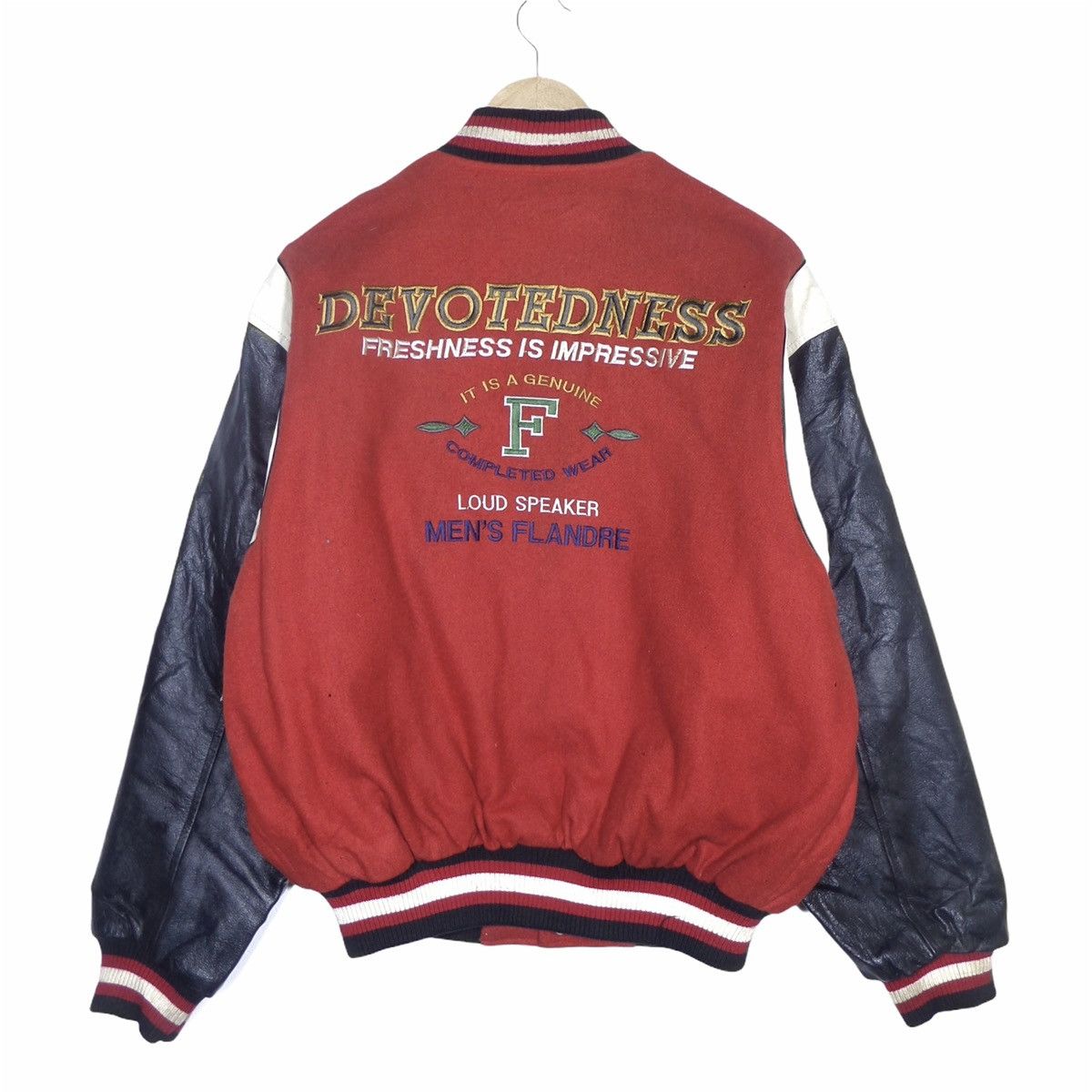 Other Vintage varsity jacket Designer Men Flandre japanese brand Size US L / EU 52-54 / 3 - 1 Thumbnail
