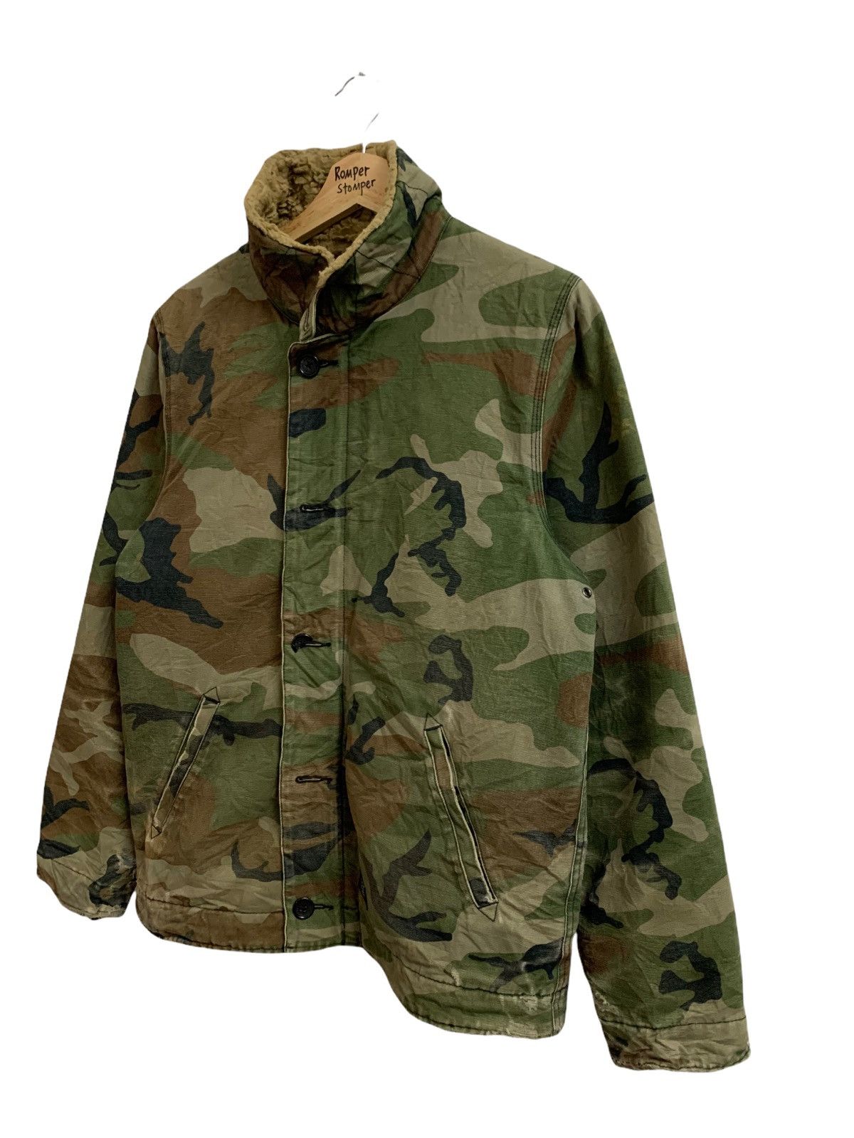 Carhartt Distressed Carhartt WIP Sheffield Camo Sherpa Jacket Size US S / EU 44-46 / 1 - 6 Thumbnail