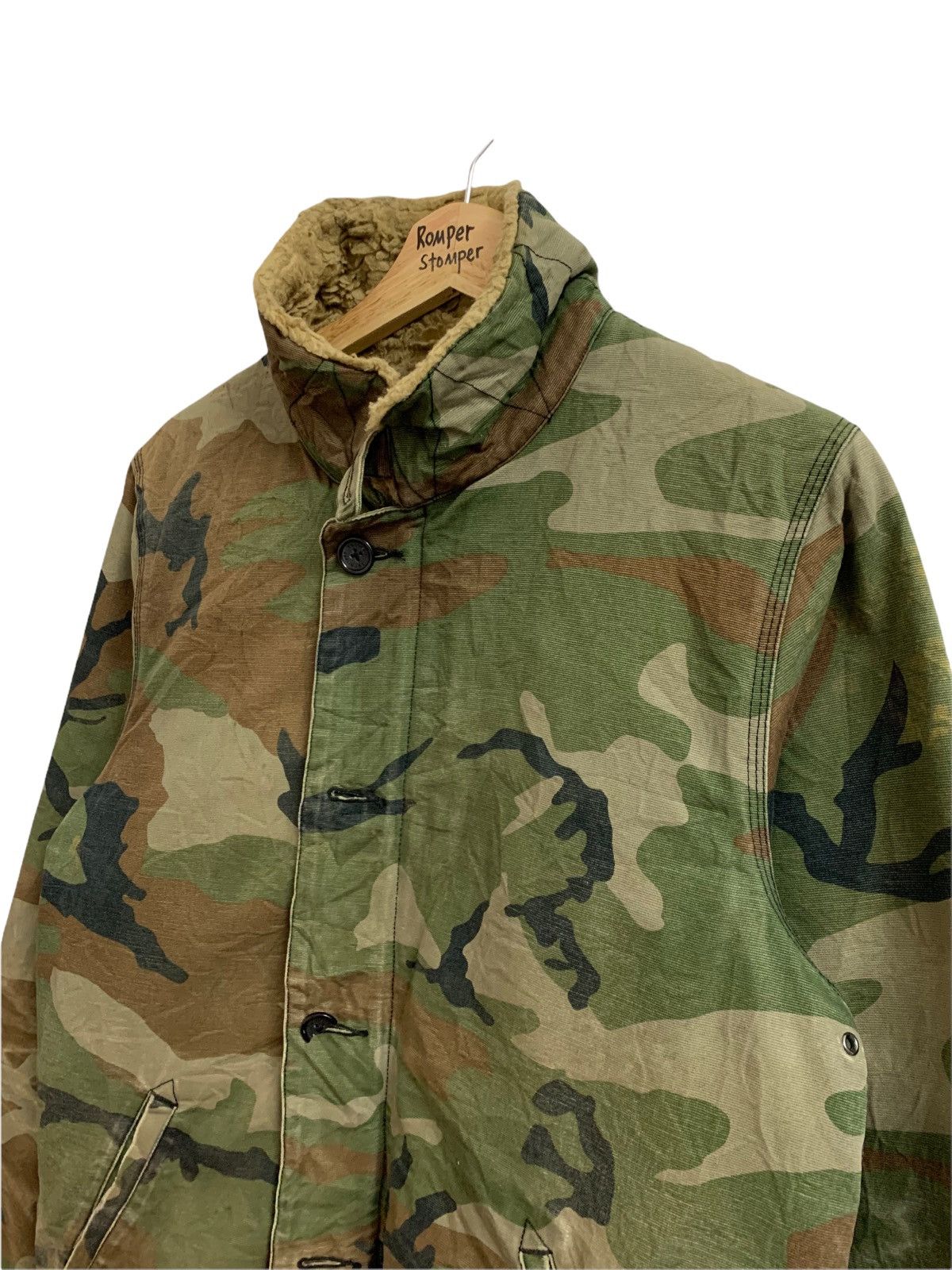 Carhartt Distressed Carhartt WIP Sheffield Camo Sherpa Jacket Size US S / EU 44-46 / 1 - 8 Thumbnail