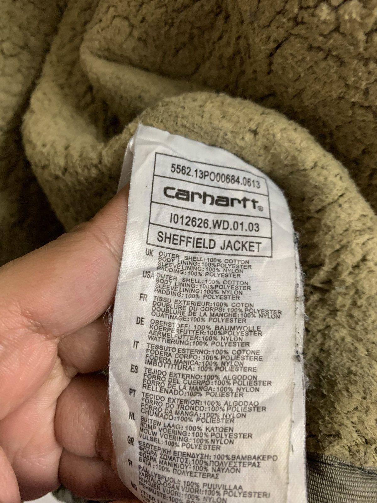 Carhartt Distressed Carhartt WIP Sheffield Camo Sherpa Jacket Size US S / EU 44-46 / 1 - 24 Thumbnail