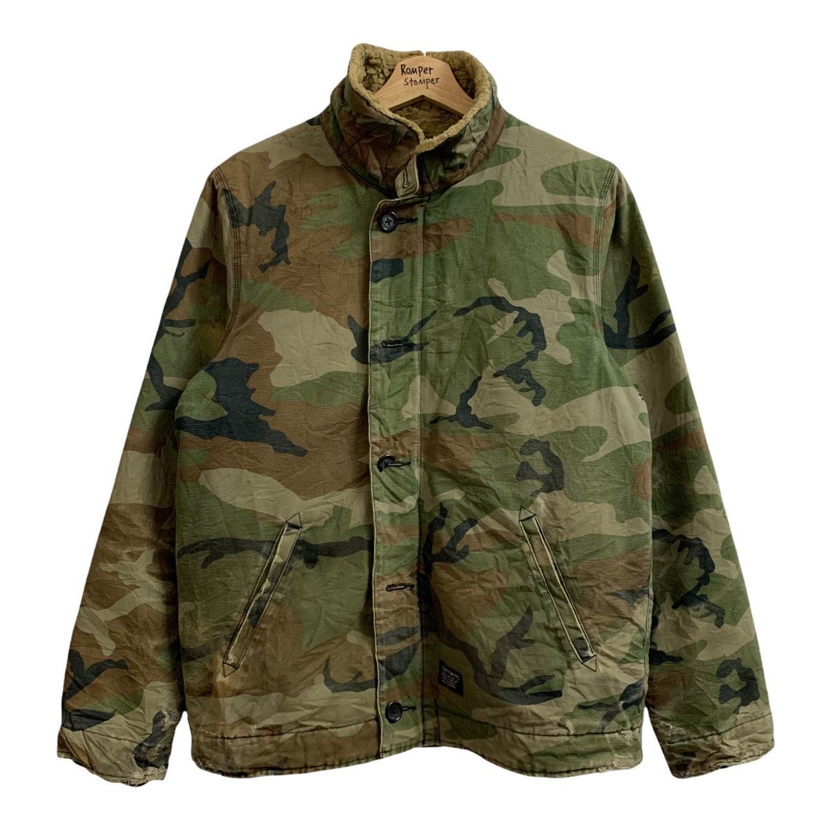 Carhartt Distressed Carhartt WIP Sheffield Camo Sherpa Jacket Size US S / EU 44-46 / 1 - 1 Thumbnail