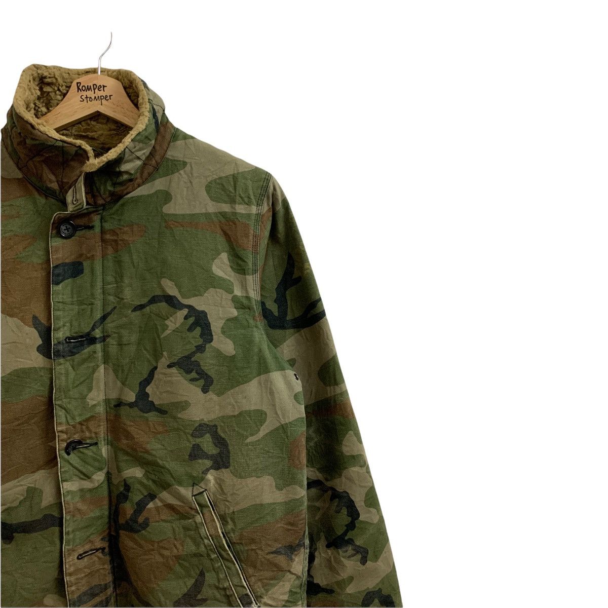 Carhartt Distressed Carhartt WIP Sheffield Camo Sherpa Jacket Size US S / EU 44-46 / 1 - 4 Thumbnail