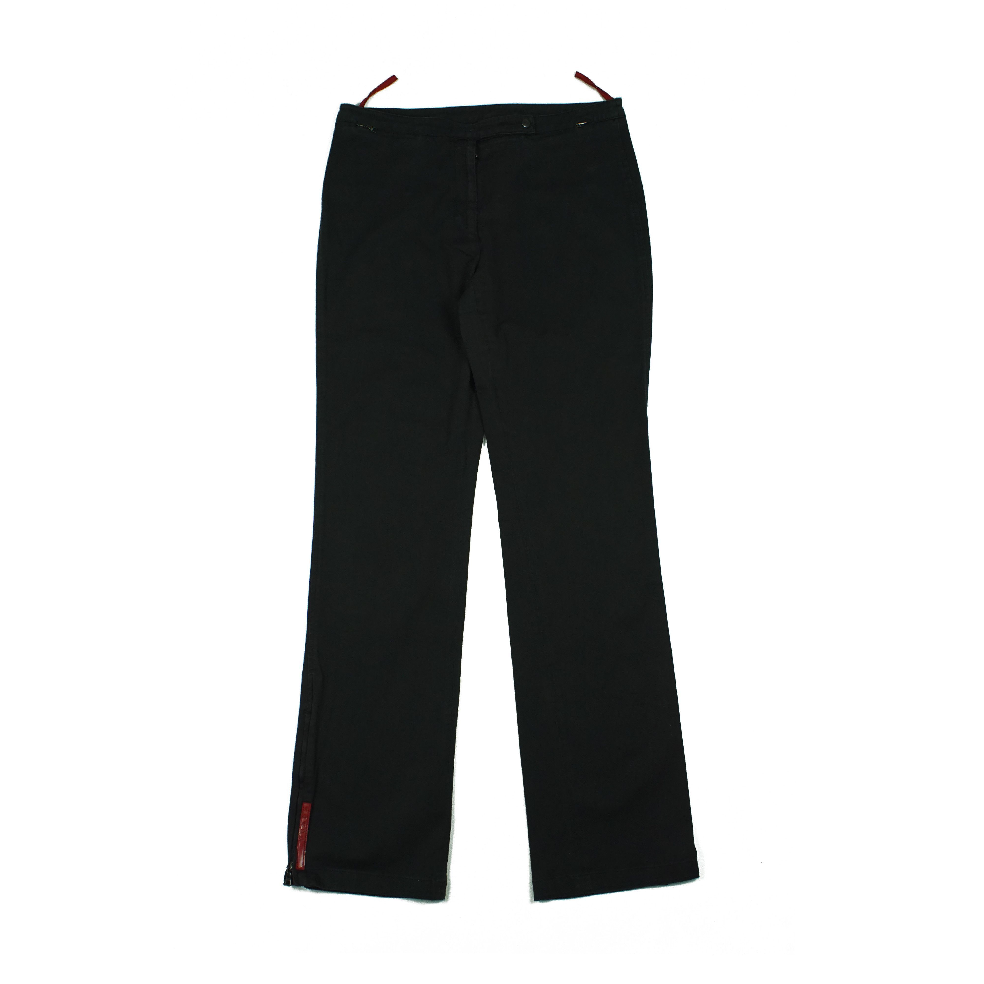 Prada Womens Red Tab Pants