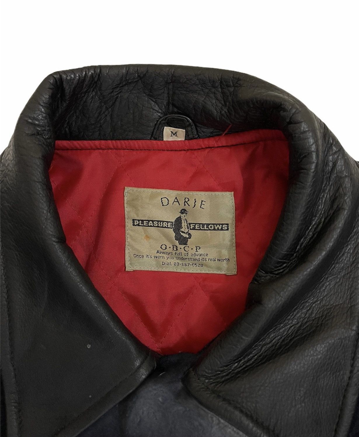 Vintage Vintage Varsity jacket japanese brand Darje Plaza leather Size US M / EU 48-50 / 2 - 7 Thumbnail