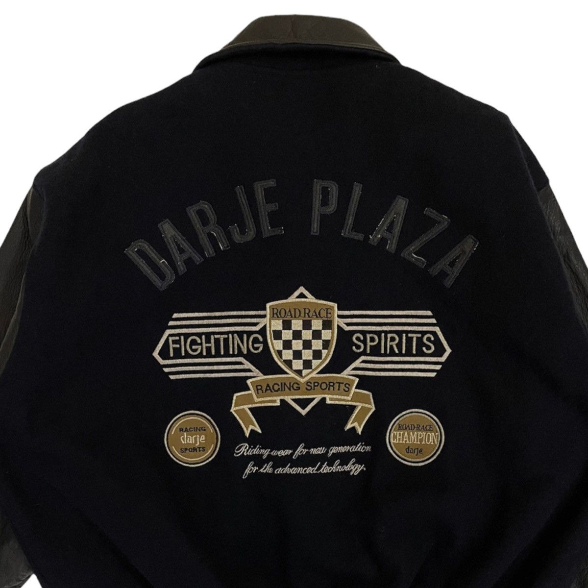 Vintage Vintage Varsity jacket japanese brand Darje Plaza leather Size US M / EU 48-50 / 2 - 4 Thumbnail