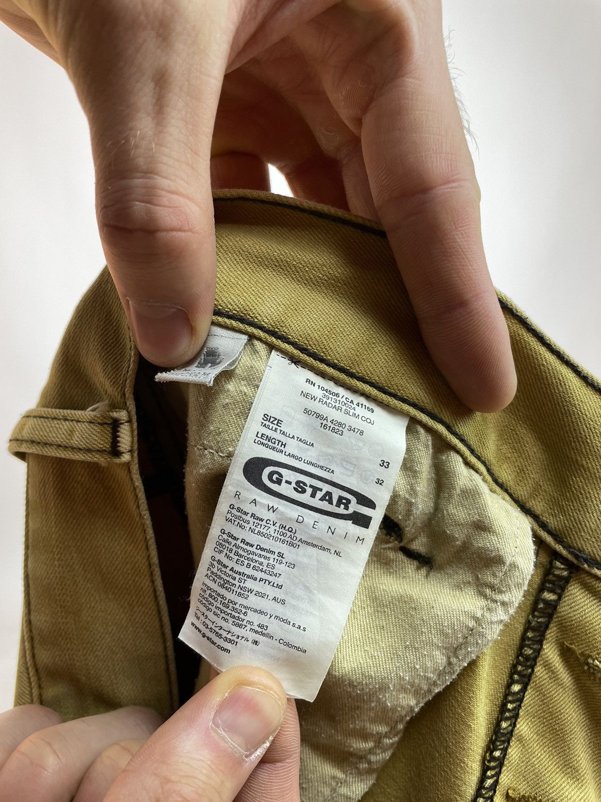 Other G-star RAW NEW RADAR SLIM COJ Mens size 33x32 Size US 33 - 12 Thumbnail