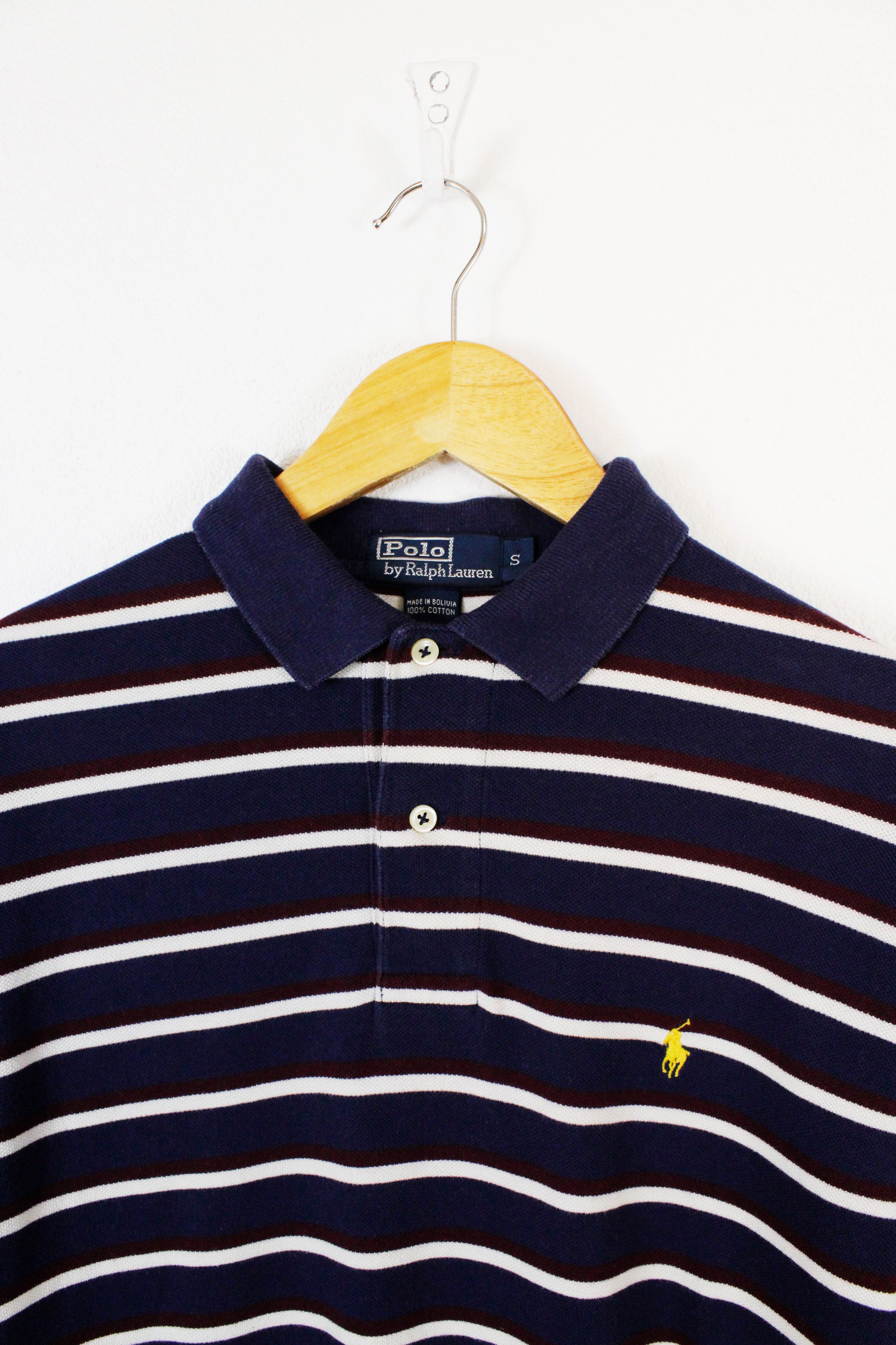 Polo Ralph Lauren × Ralph Lauren × Rugby Ralph Lauren Vintage Polo Ralph Lauren Pony Logo Striped Rugby Polo Shirt Size US S / EU 44-46 / 1 - 2 Thumbnail