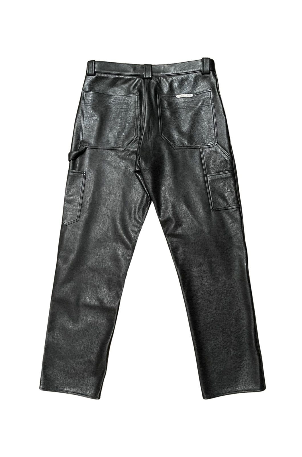Chrome Hearts Leather Fleur Knee Carpenter Pants Size US 32 / EU 48 - 2 Thumbnail