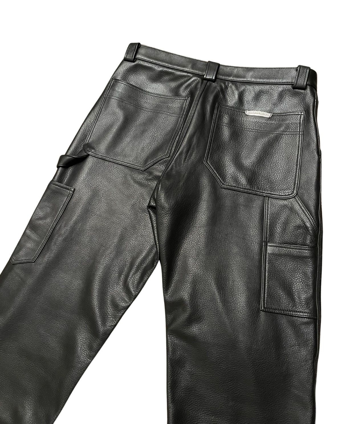 Chrome Hearts Leather Fleur Knee Carpenter Pants Size US 32 / EU 48 - 13 Thumbnail
