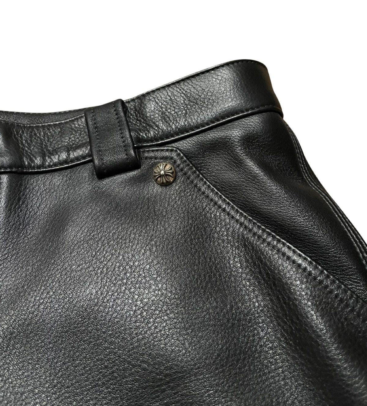 Chrome Hearts Leather Fleur Knee Carpenter Pants Size US 32 / EU 48 - 7 Thumbnail