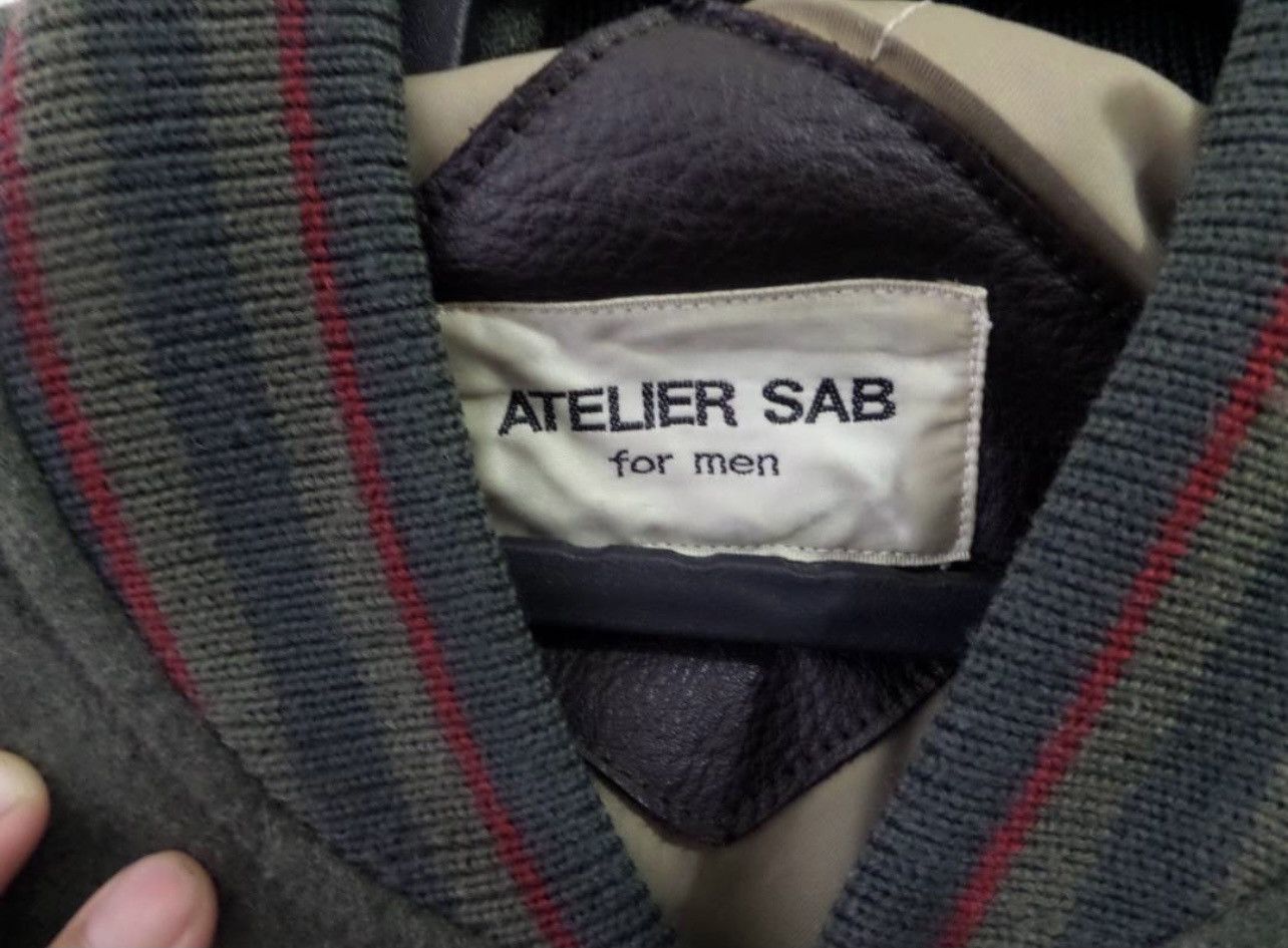 Vintage Vintage varsity jacket Atelier Sab leather jacket Size US L / EU 52-54 / 3 - 6 Thumbnail