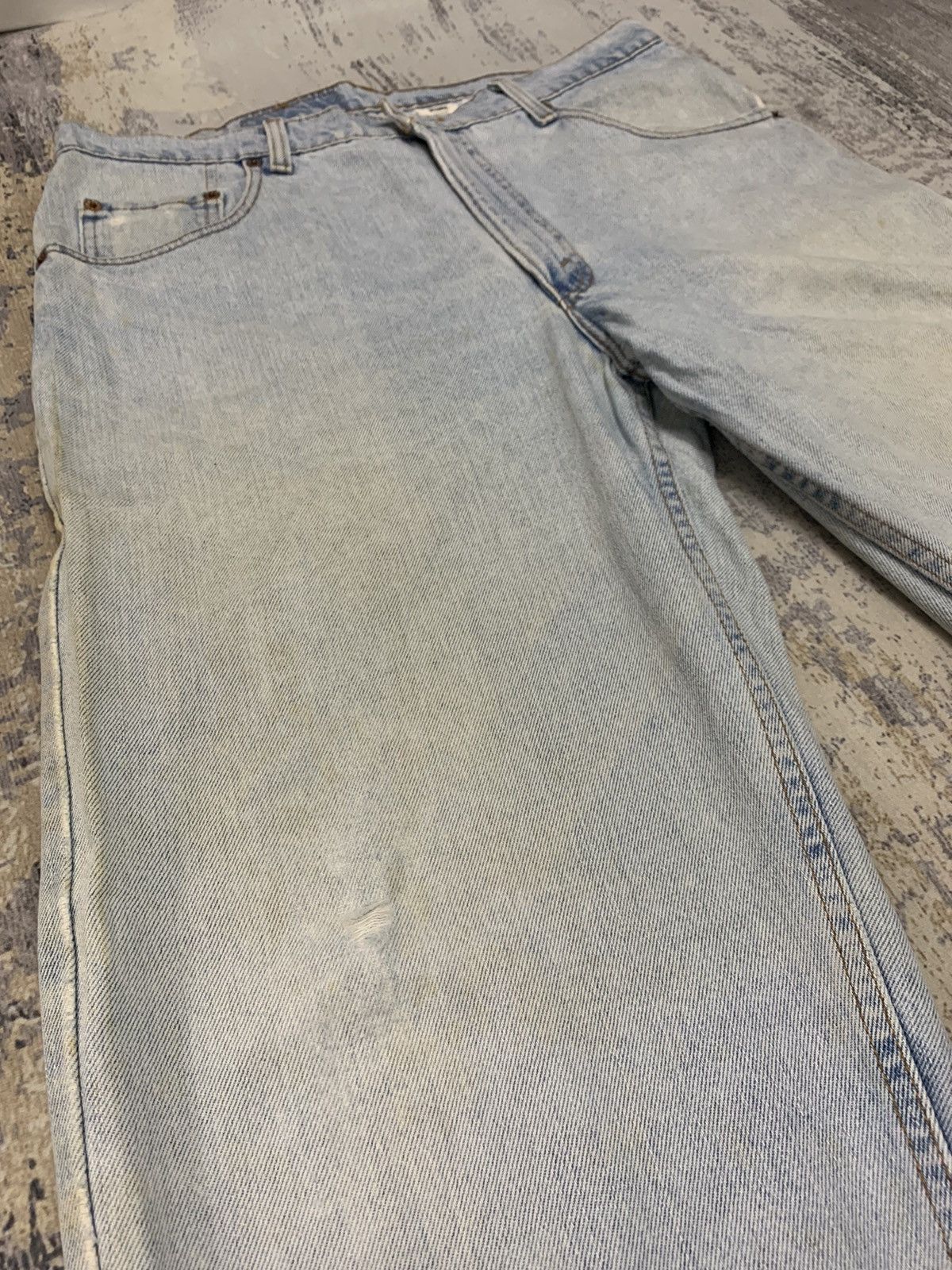 Levi's VTG 90s Levi's 560 Loose Fit Tapered Leg Jeans Made In USA Size US 35 - 5 Thumbnail